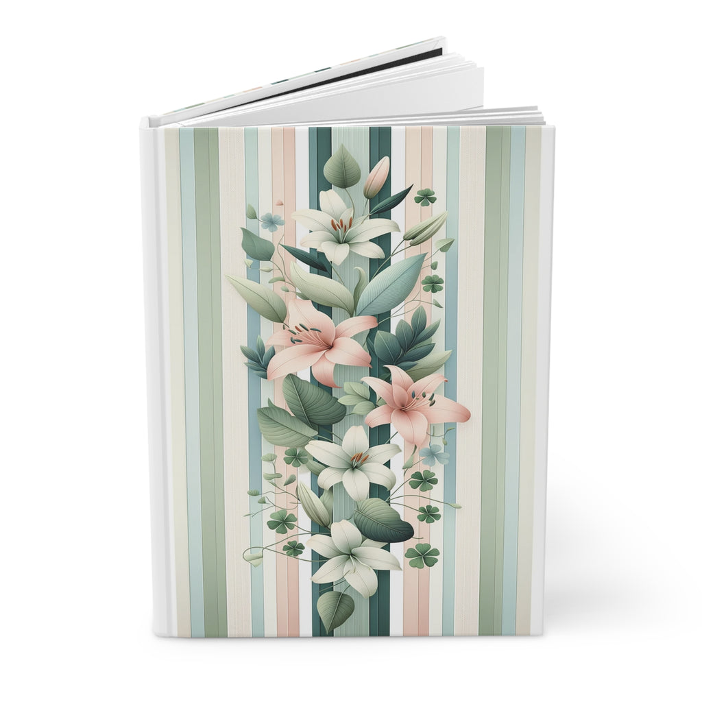 Lilies Pastel 2 - Hardcover Notebook