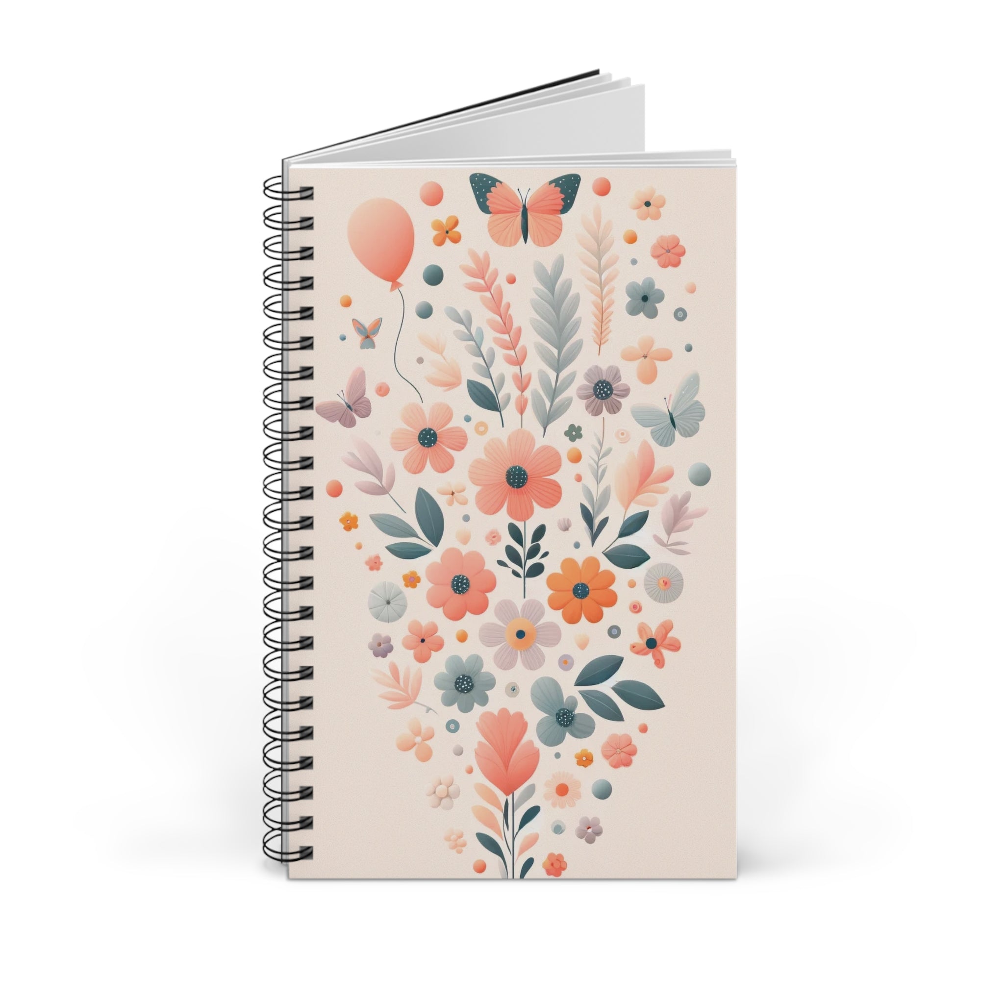 Bouquet of flowers, balloons and butterflies 1 - Spiral Journal (EU)