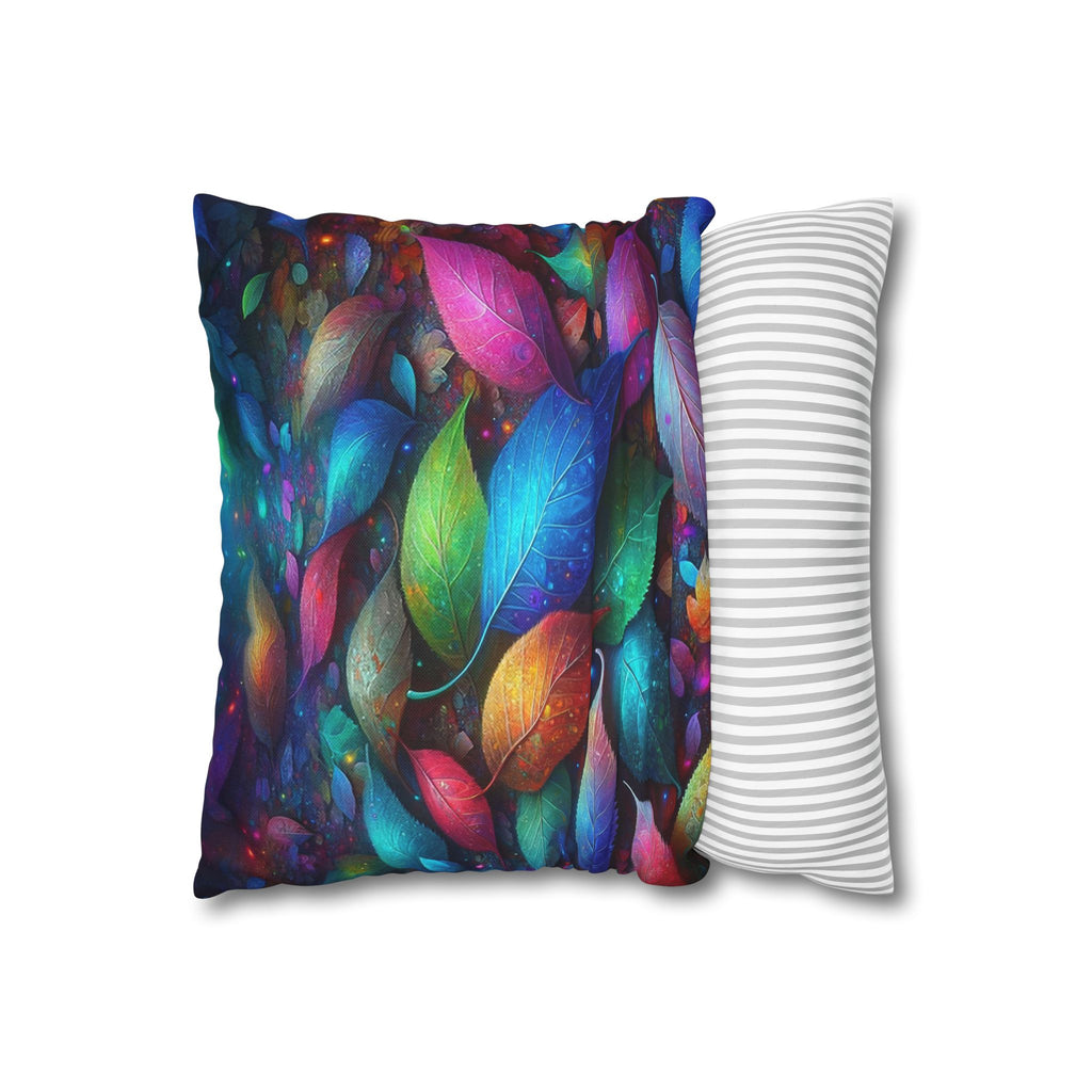 Magical, fantasy Leaves  - Polyester Square Pillowcase
