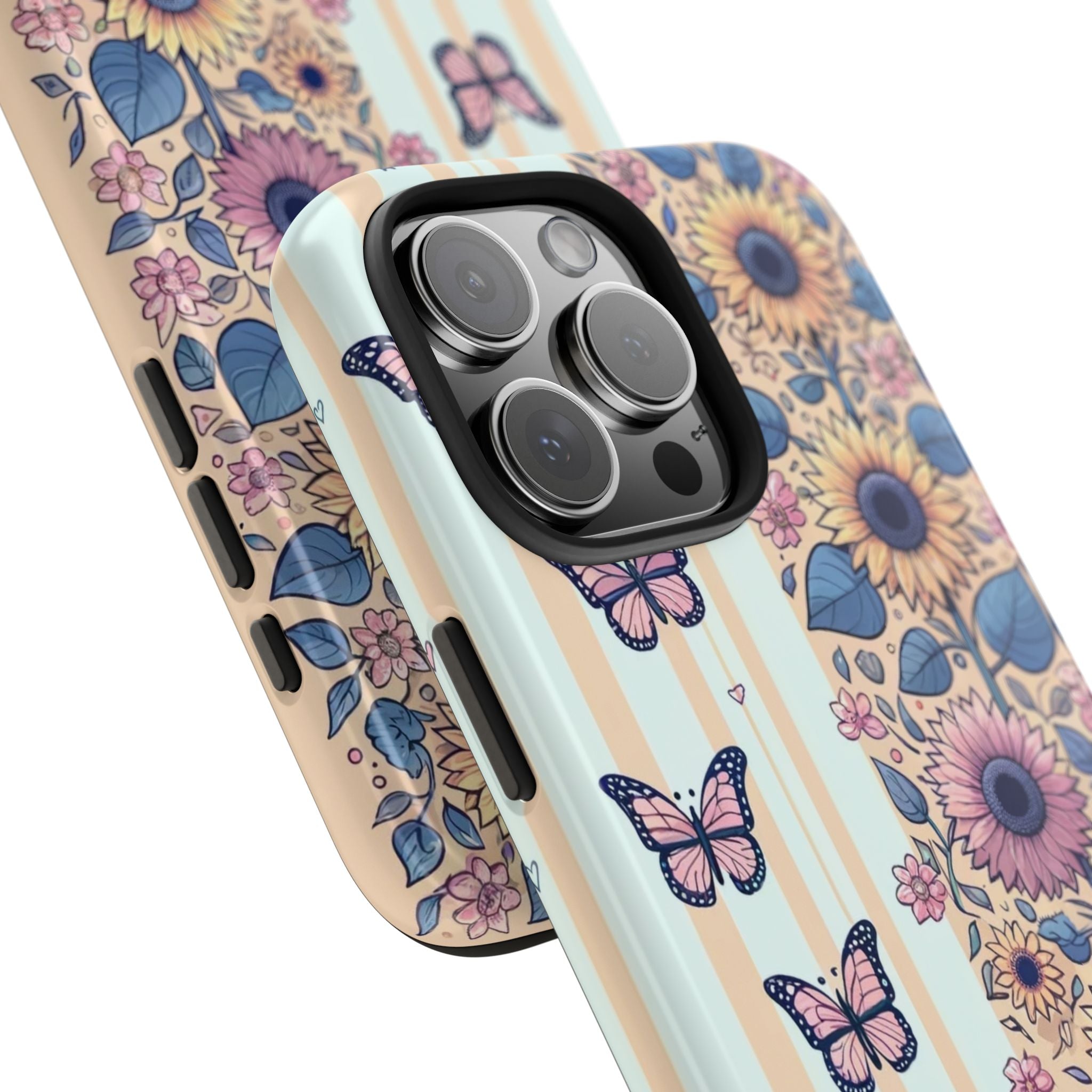 Butterflies and Sunflowers - Tough Phone Case