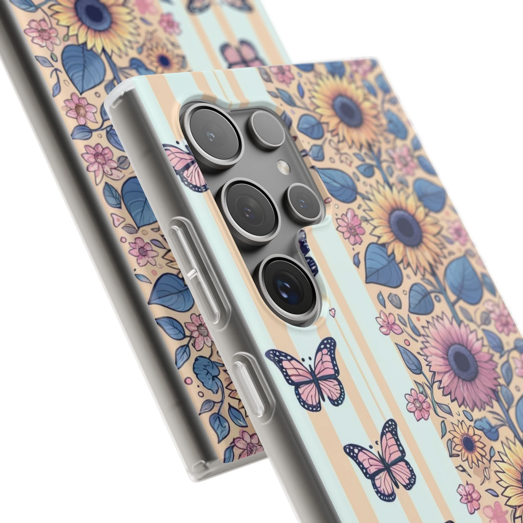Sunflowers and butterflies - Flexi Case (Samsung only)