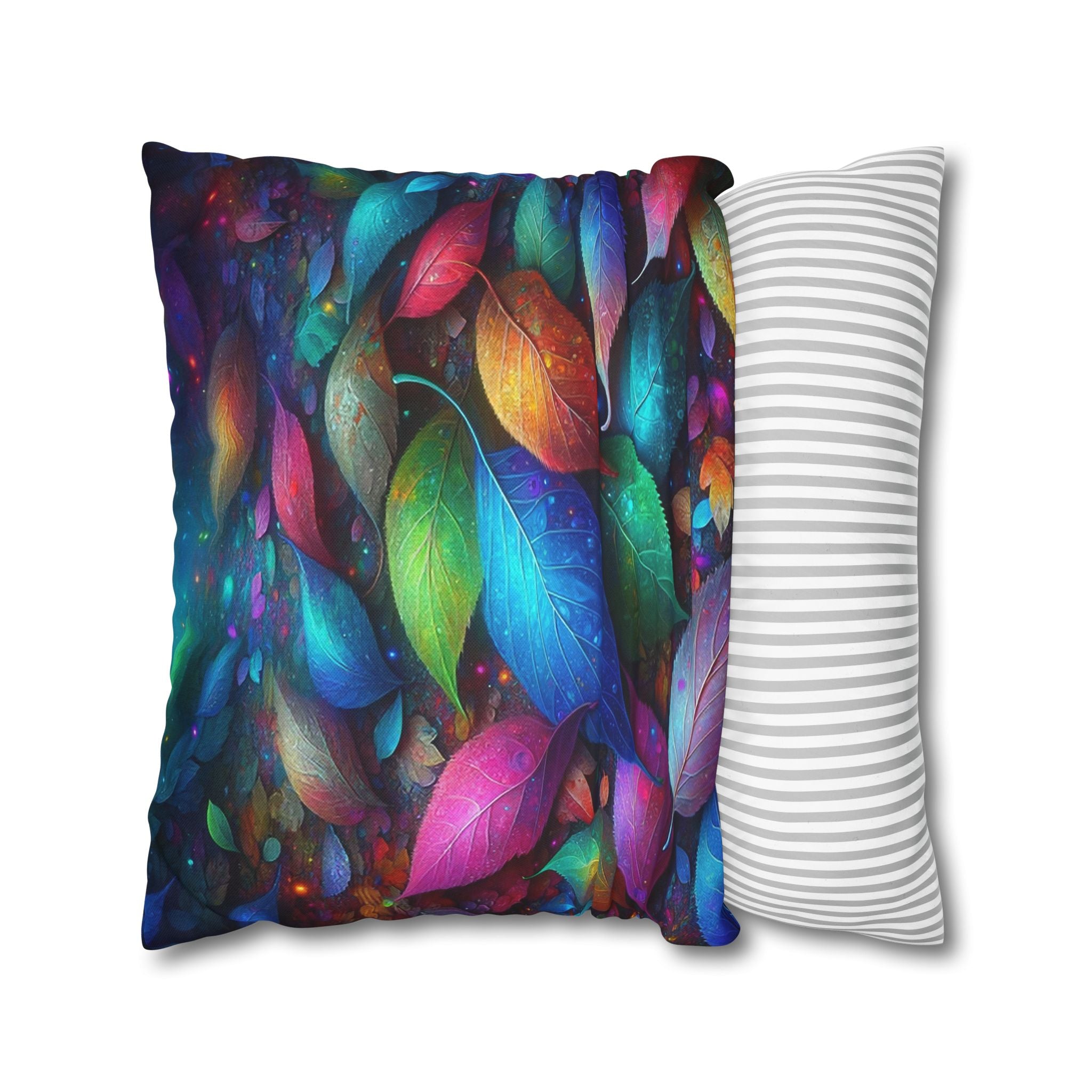 Magical, fantasy Leaves  - Polyester Square Pillowcase