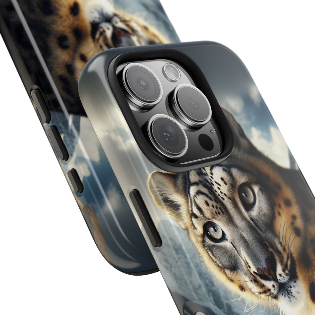 Curious Snow Leopard - Tough Phone Case