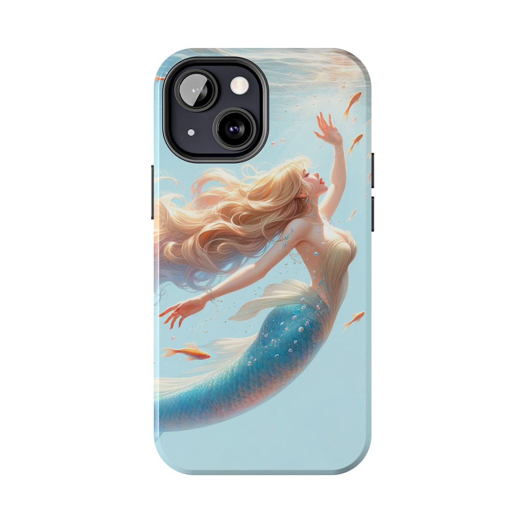 Blond mermaid - Tough Phone Case