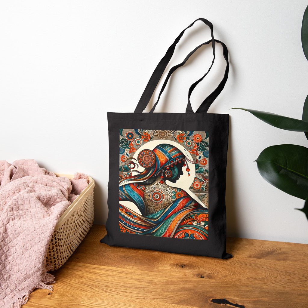 Artistic lady - Cotton Canvas Tote Bag