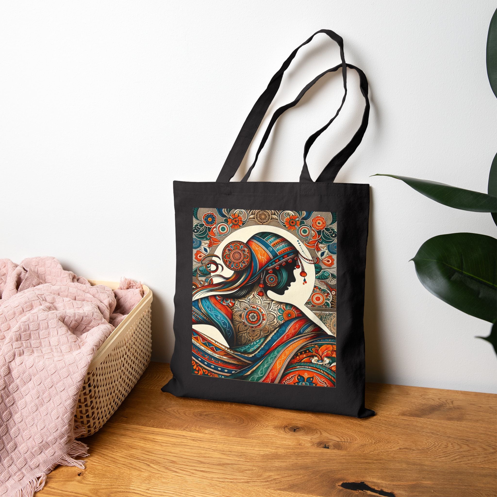 Artistic lady - Cotton Canvas Tote Bag