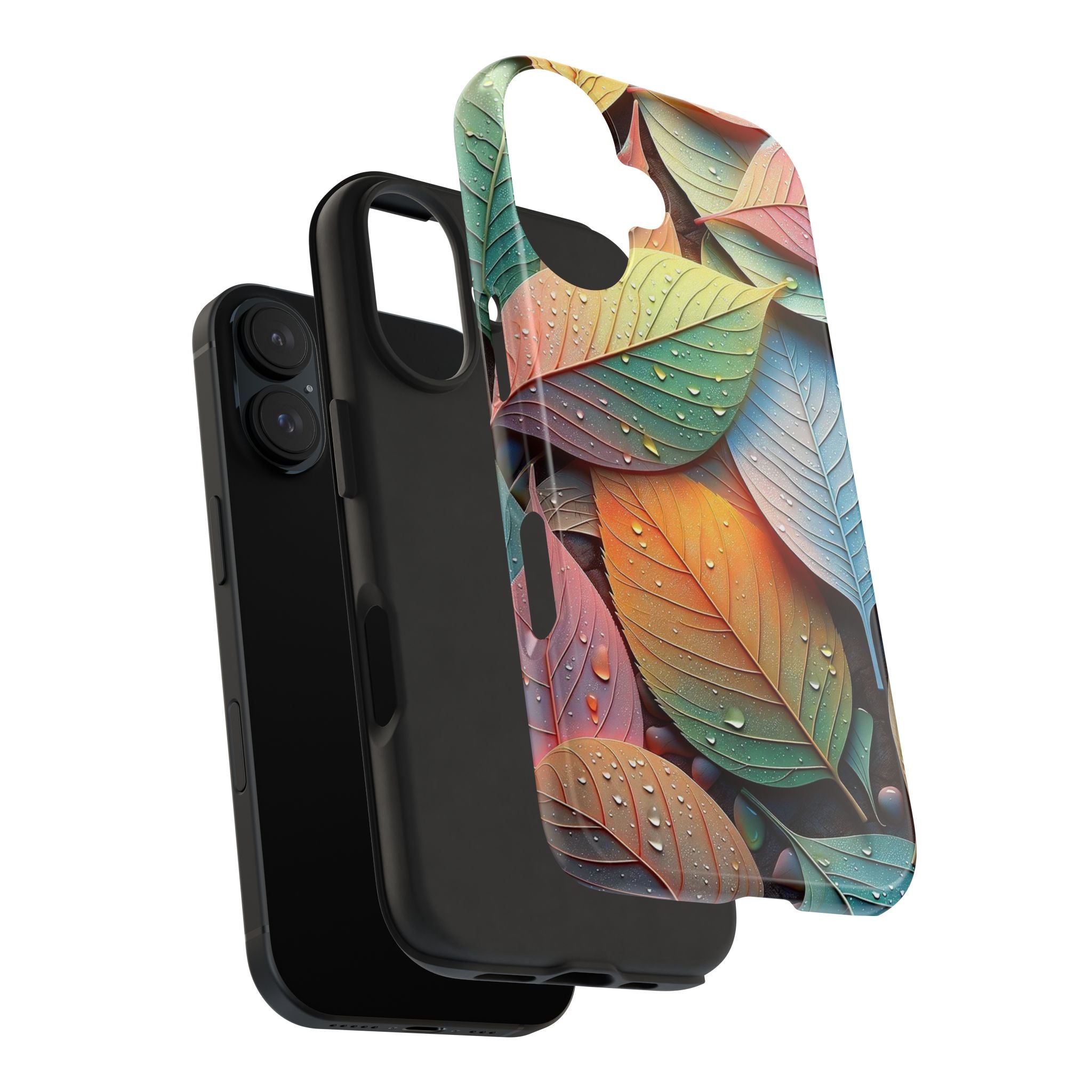 Pastel coloured leaves - Tough Phone Case