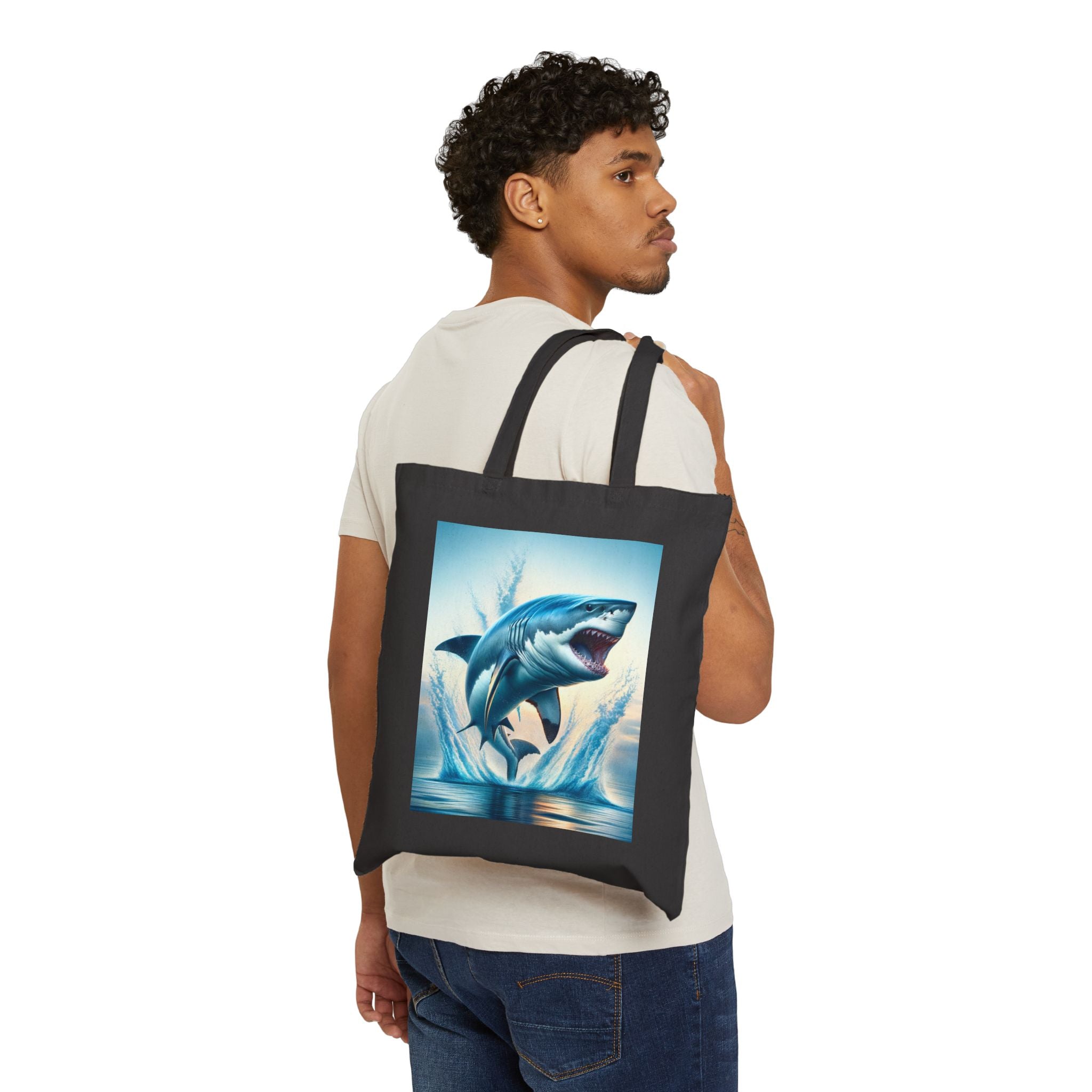 Ocean-Inspired - Cotton Canvas Tote Bag