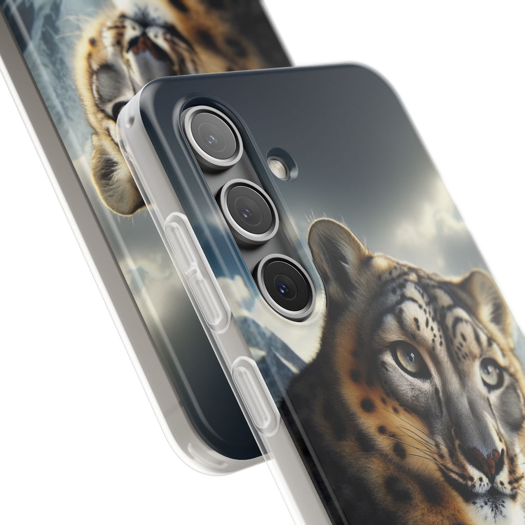 Curious Snow leopard - Flexi Case (Samsung only)