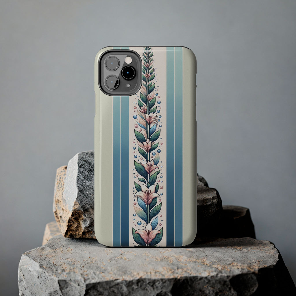 Lilies and leaves - Tough Phone Case