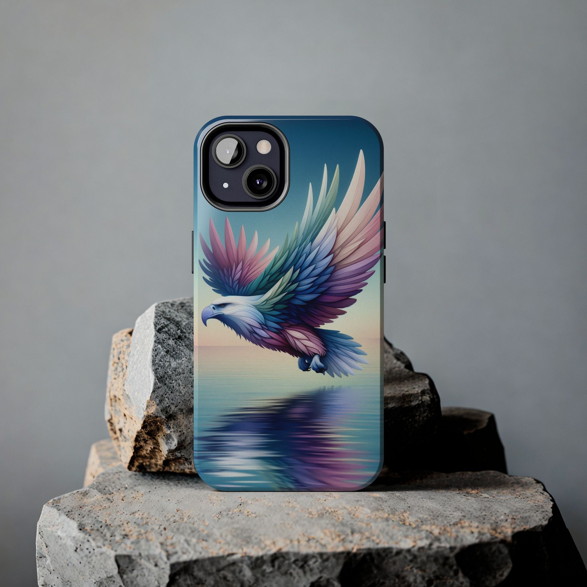 Eagle with colourful feathers - Tough Phone Case