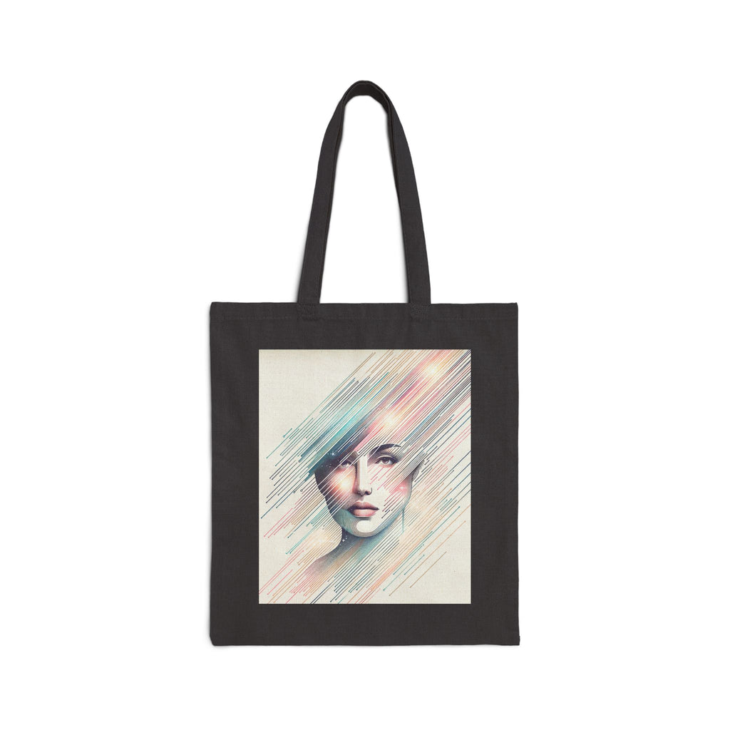 Artistic Face Design - Cotton Canvas Tote Bag