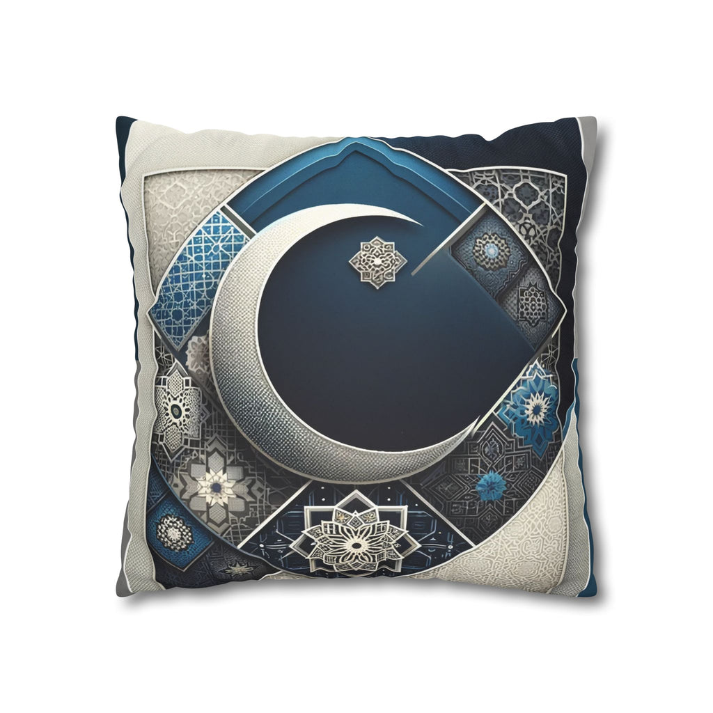 Islamic Art (blue and white) - Suede Square Pillowcase