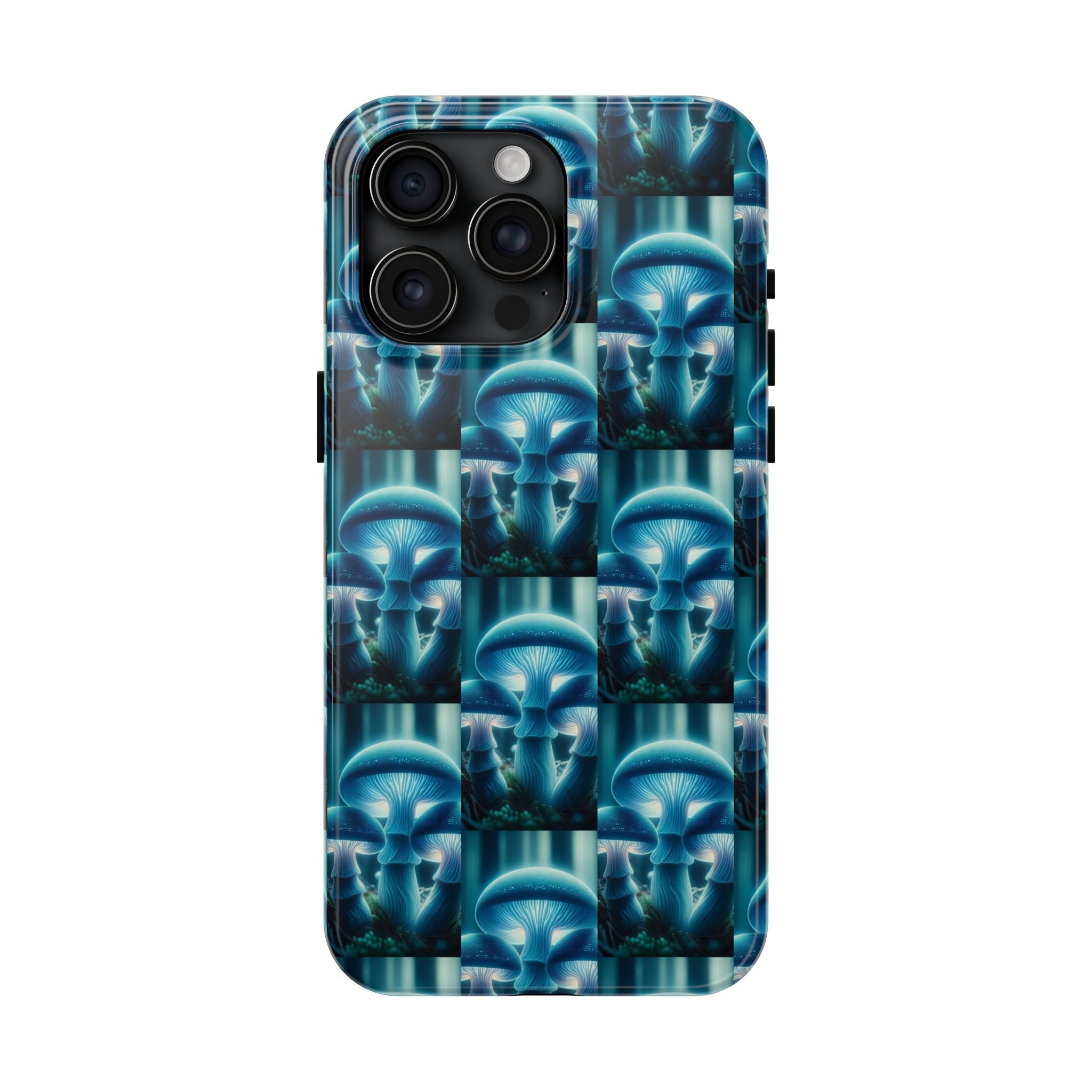 Blue Mushrooms - Tough Phone Case