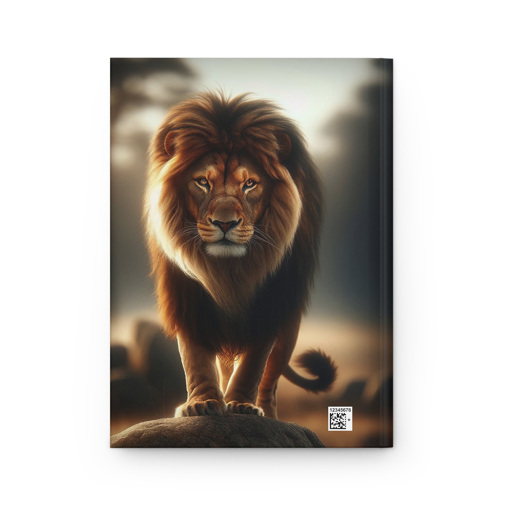 A curious Lion - Hardcover Notebook
