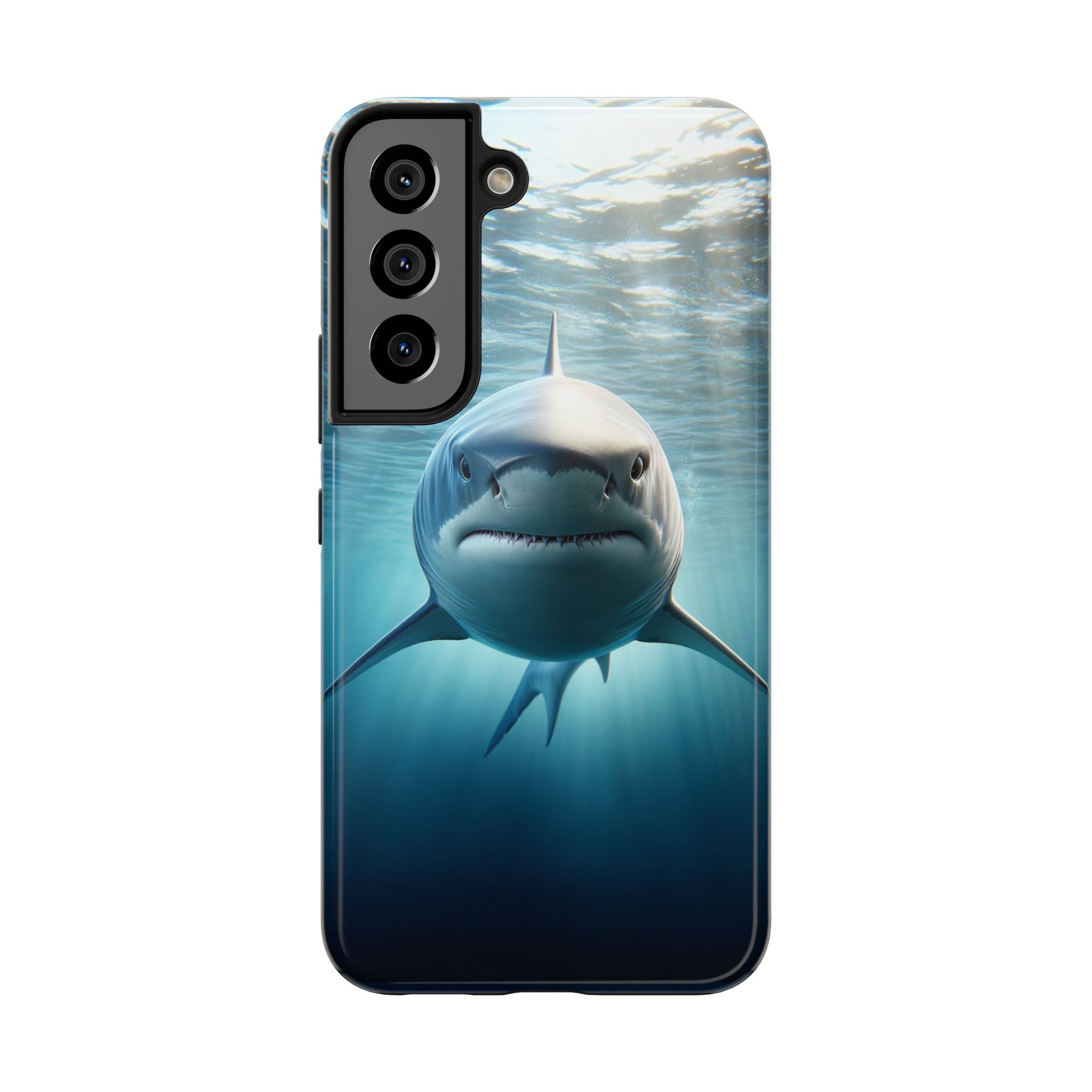 Curious shark - Tough Phone Case