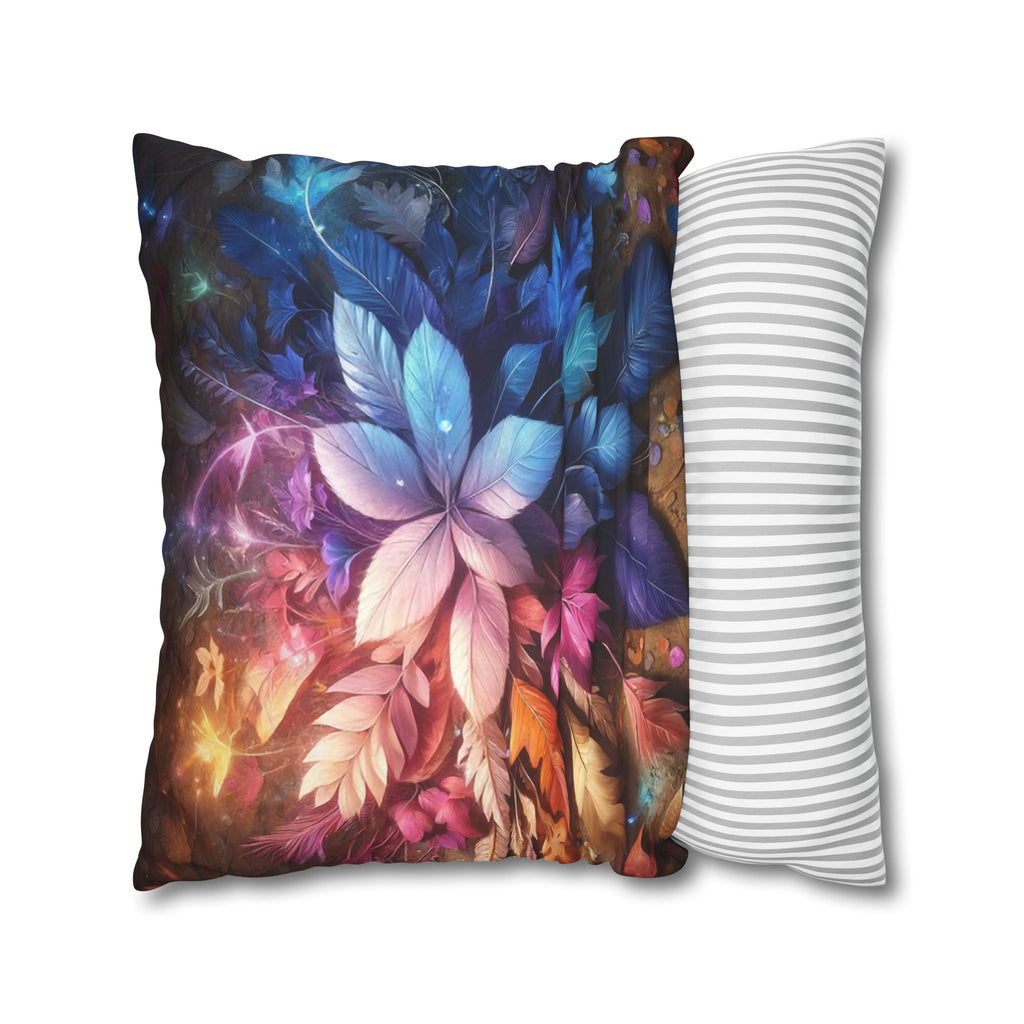 Magical leaves, pastel coloured - Suede Square Pillowcase