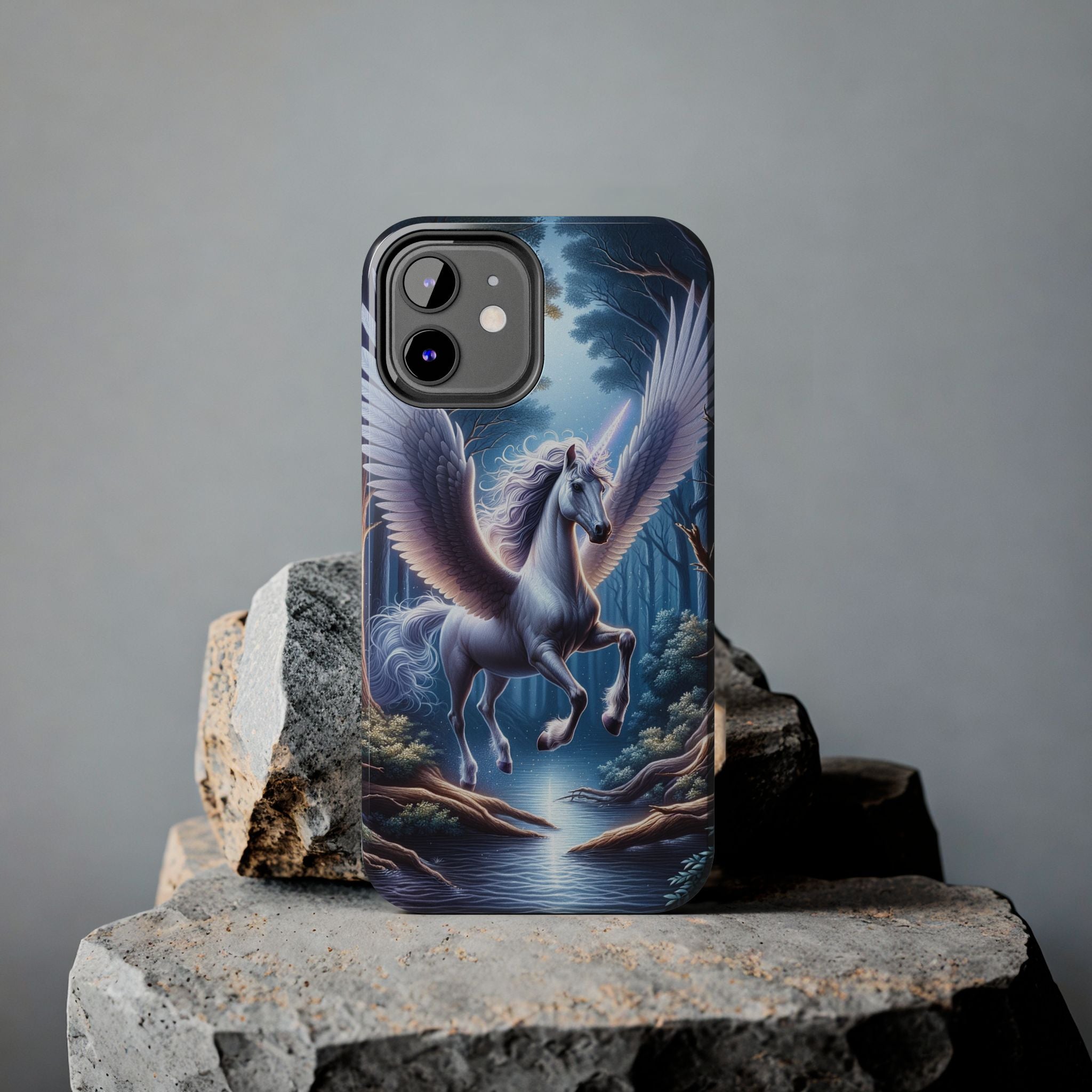 Phone Case - Unicorn Landing in Magical Forest