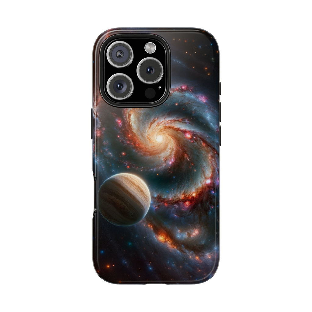 Yellow planet and wormhole - Tough Phone Case