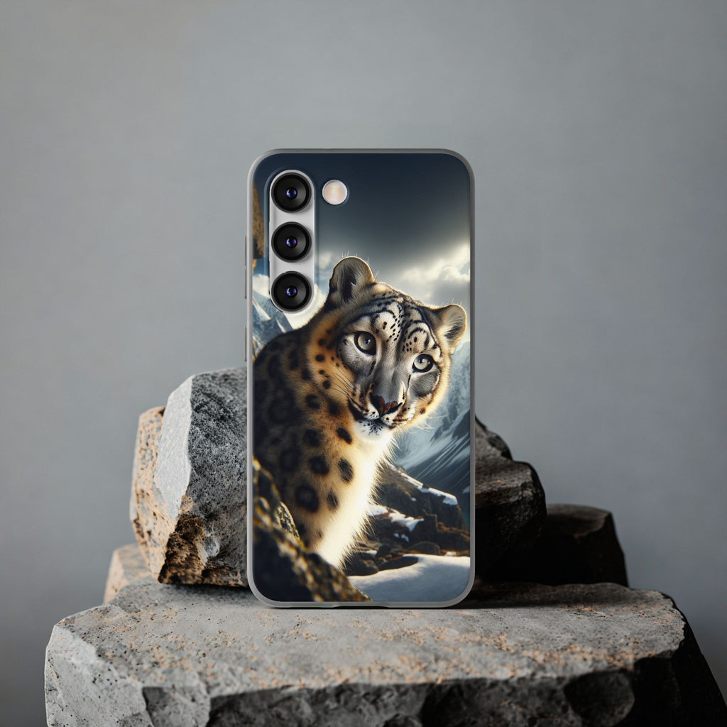 Curious Snow leopard - Flexi Case (Samsung only)
