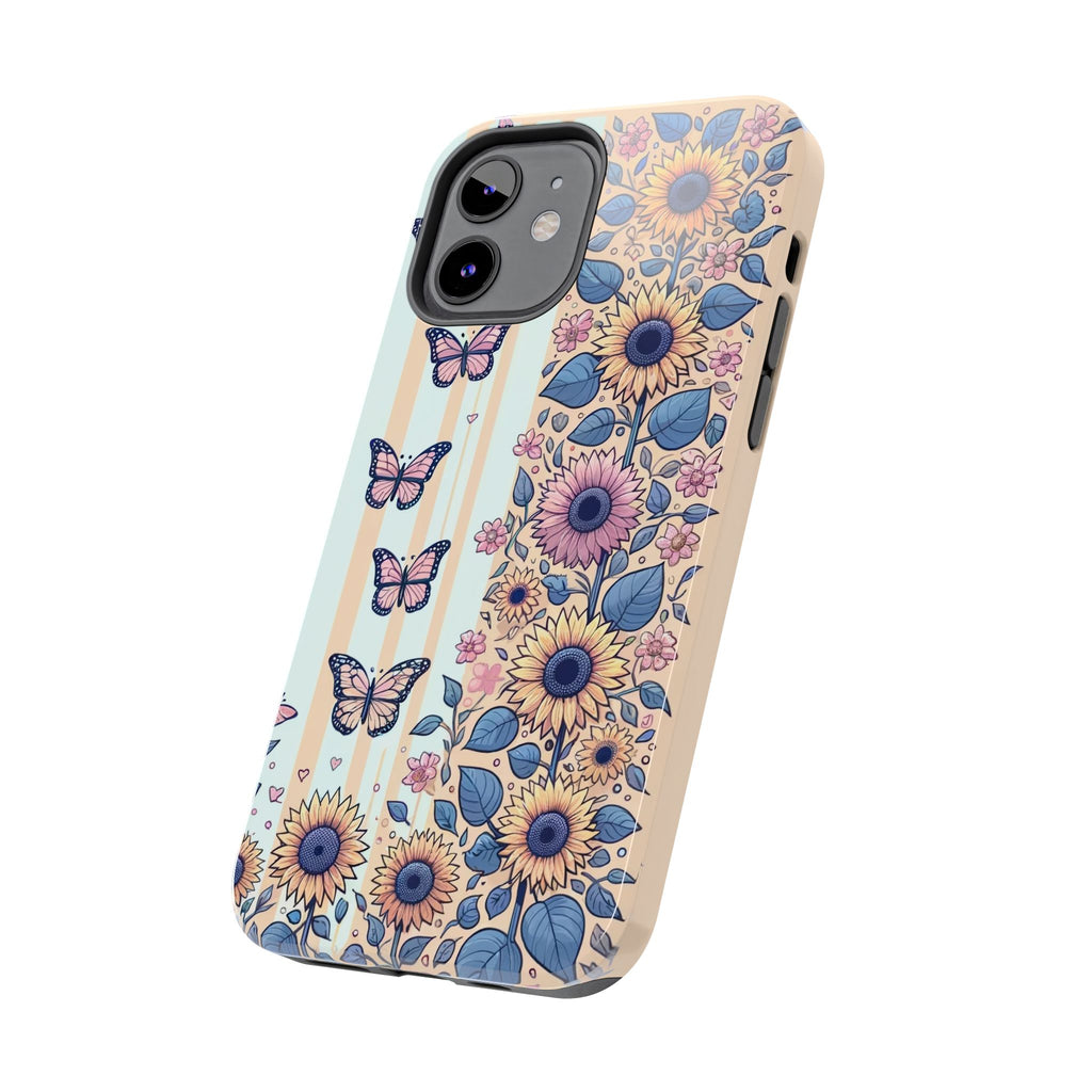 Butterflies and Sunflowers - Tough Phone Case