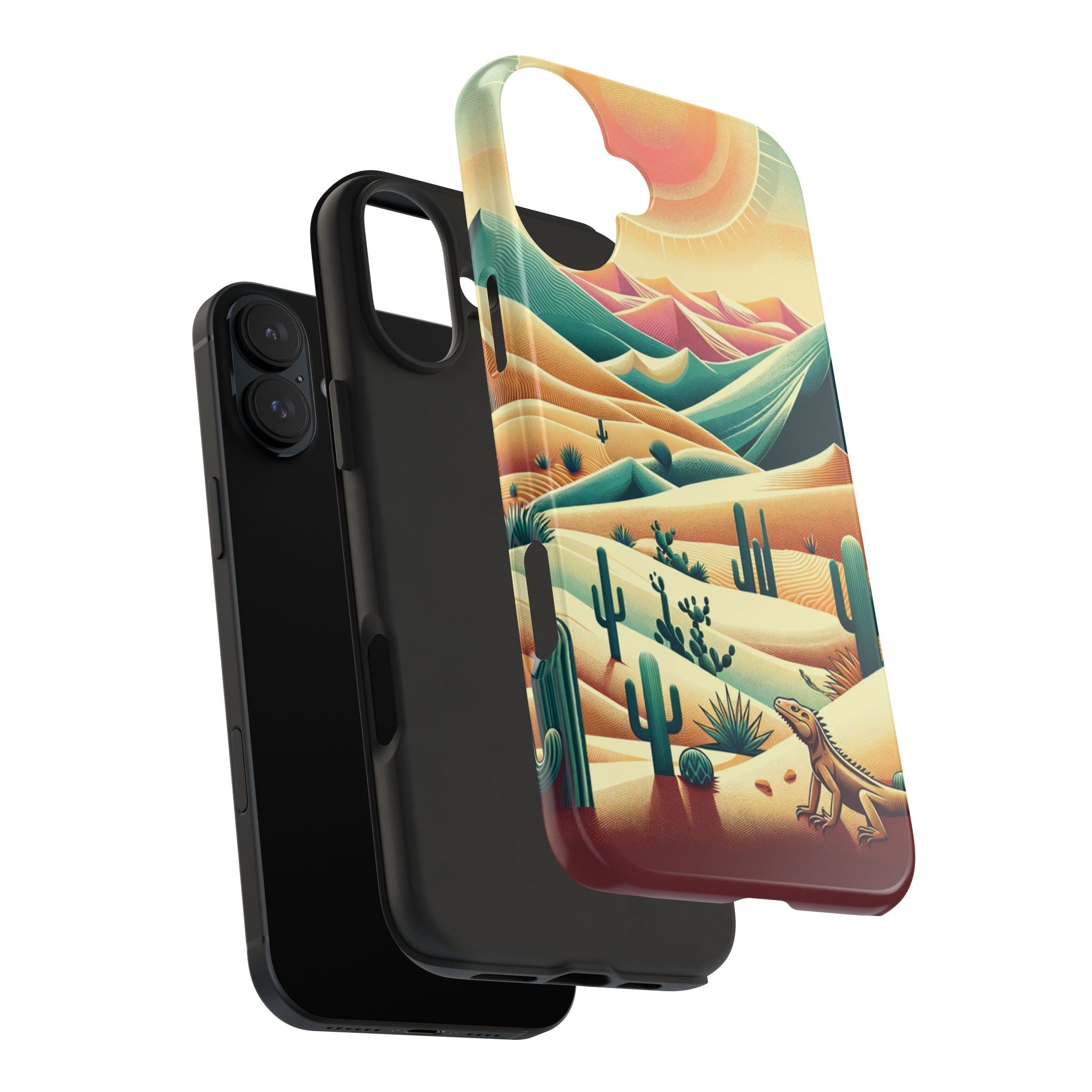 Iguana in the desert - Tough Phone Case