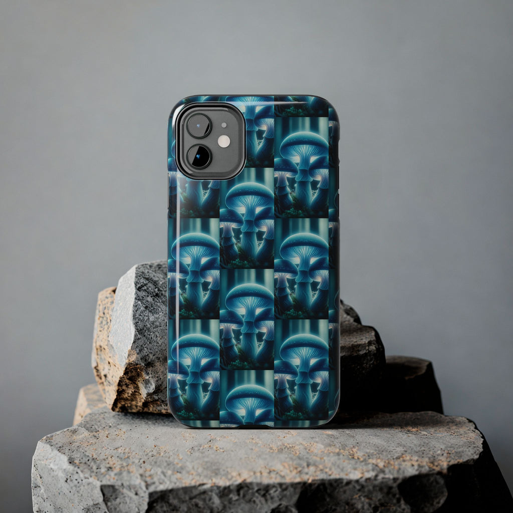 Blue Mushrooms - Tough Phone Case