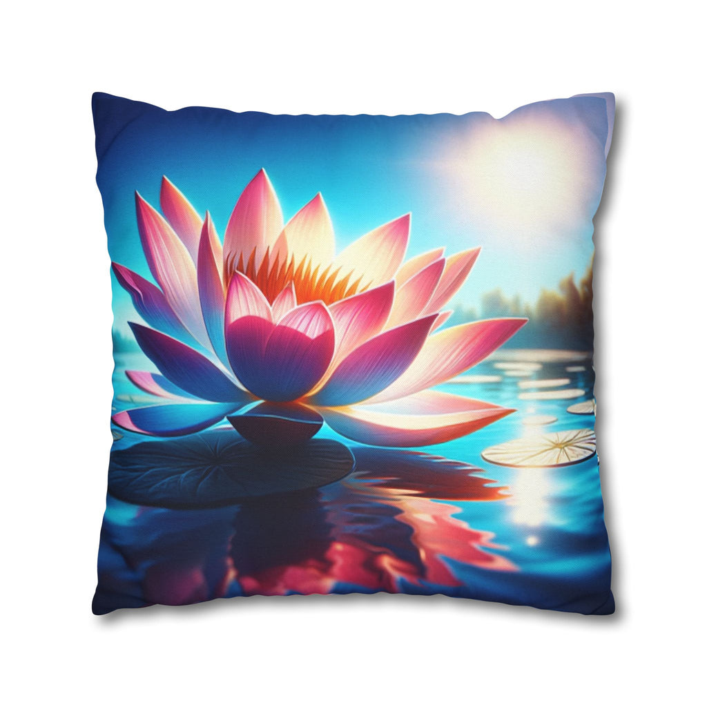 Big lotus flower - Polyester Square Pillowcase