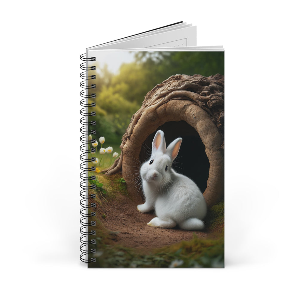 Curious, white rabbit - Spiral Journal (EU)
