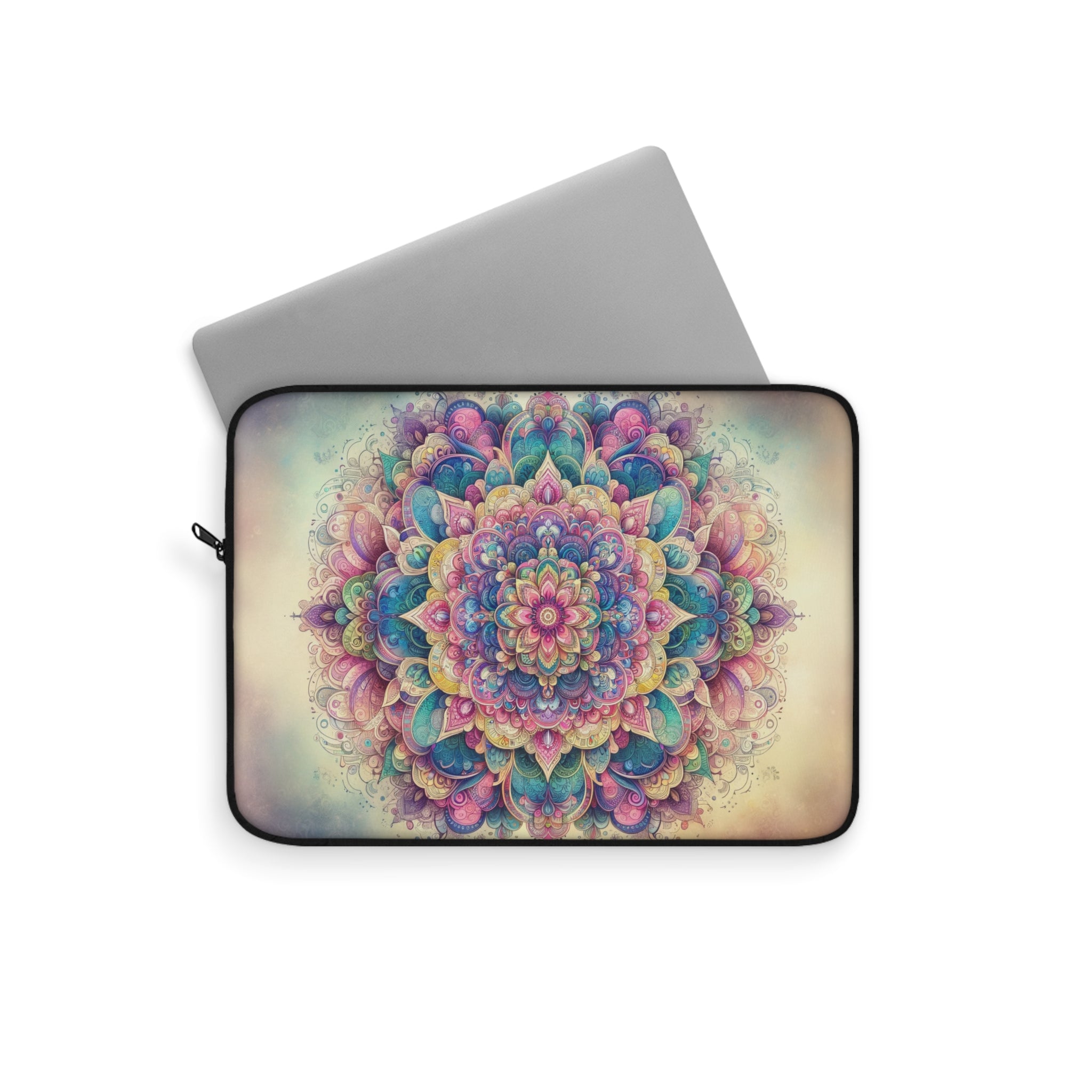 Pastel coloured Mandala - Laptop Sleeve