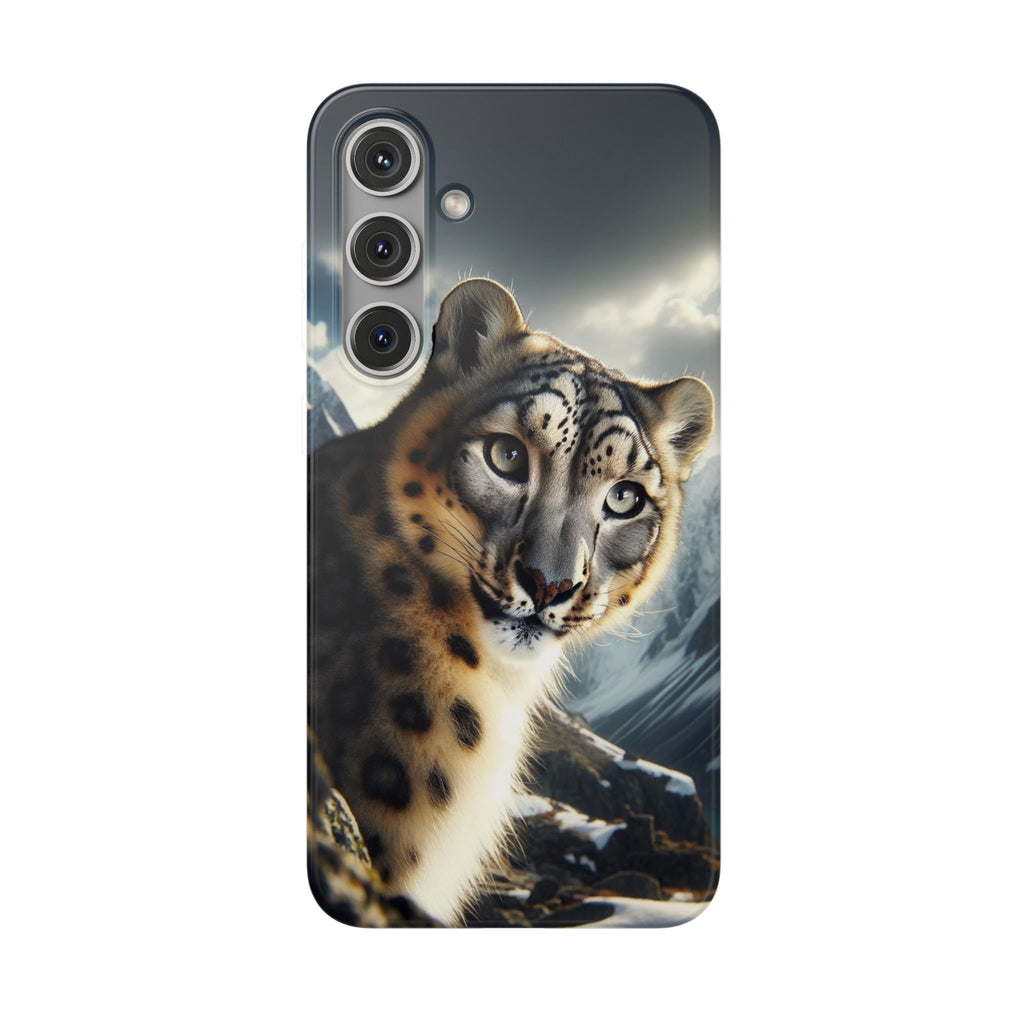 Curious Snow leopard - Flexi Case (Samsung only)