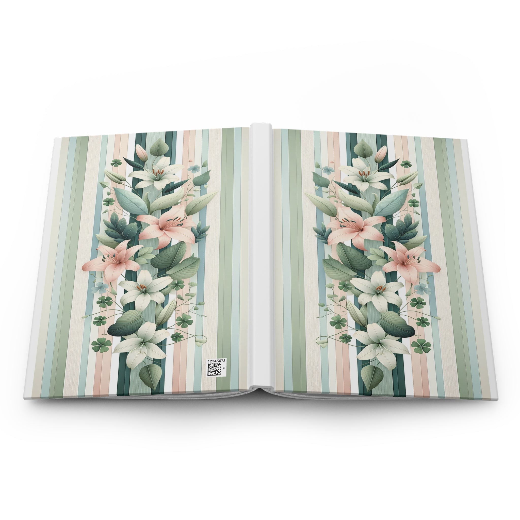 Lilies Pastel 2 - Hardcover Notebook