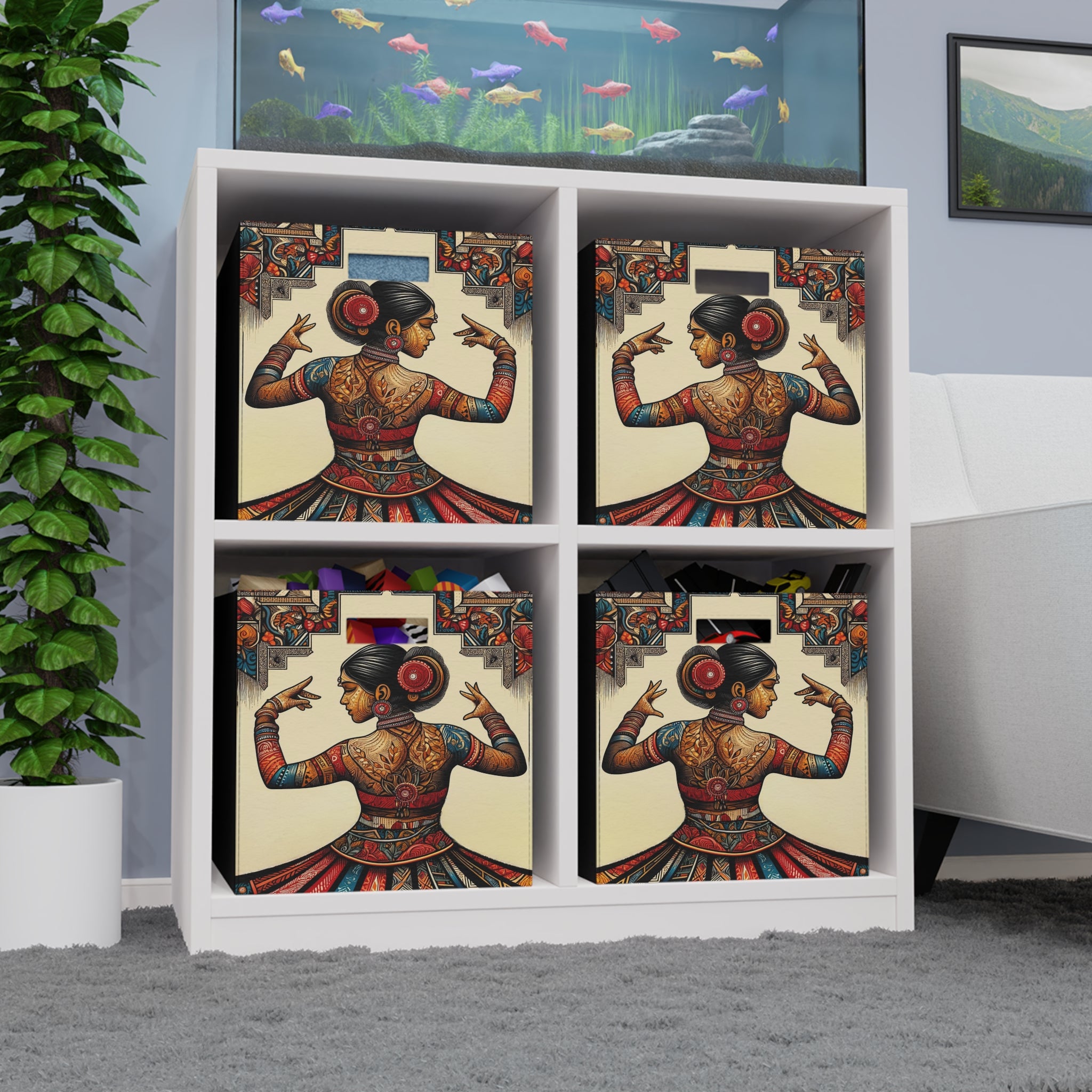 Indian, dancing woman - Storage Box
