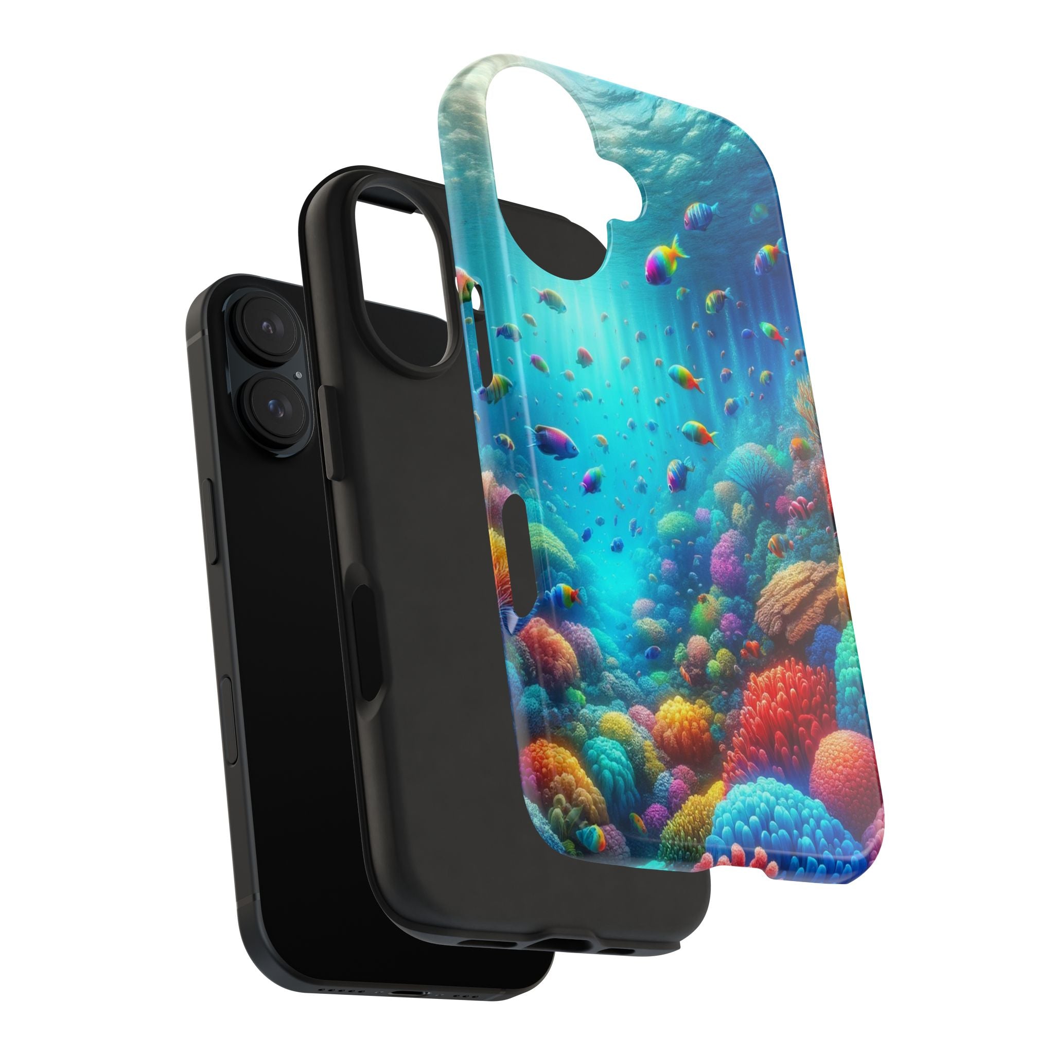 Coloured fish and coral reef - Tough Phone Case
