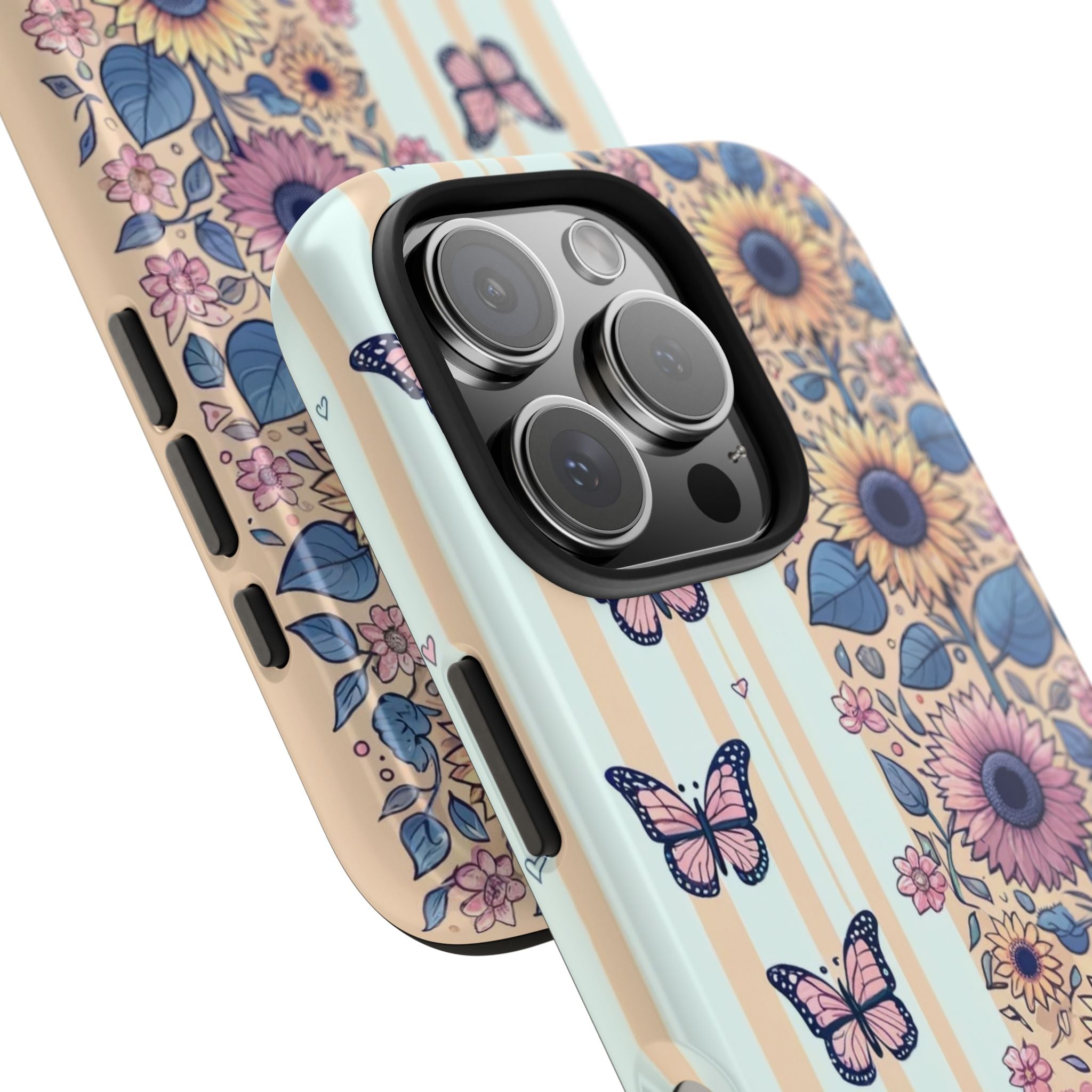 Butterflies and Sunflowers - Tough Phone Case