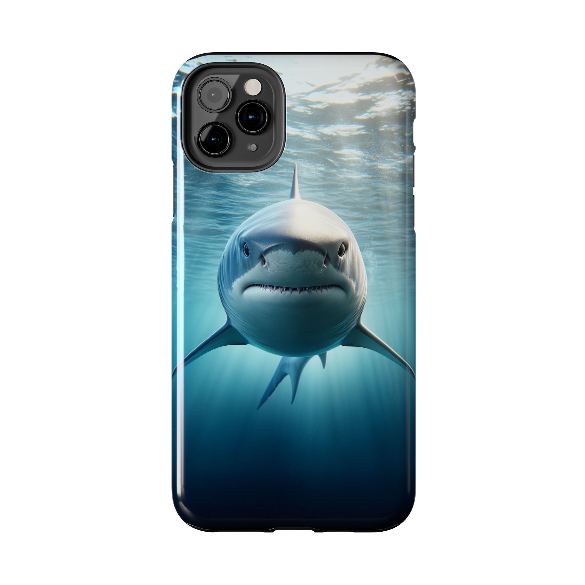 Curious shark - Tough Phone Case