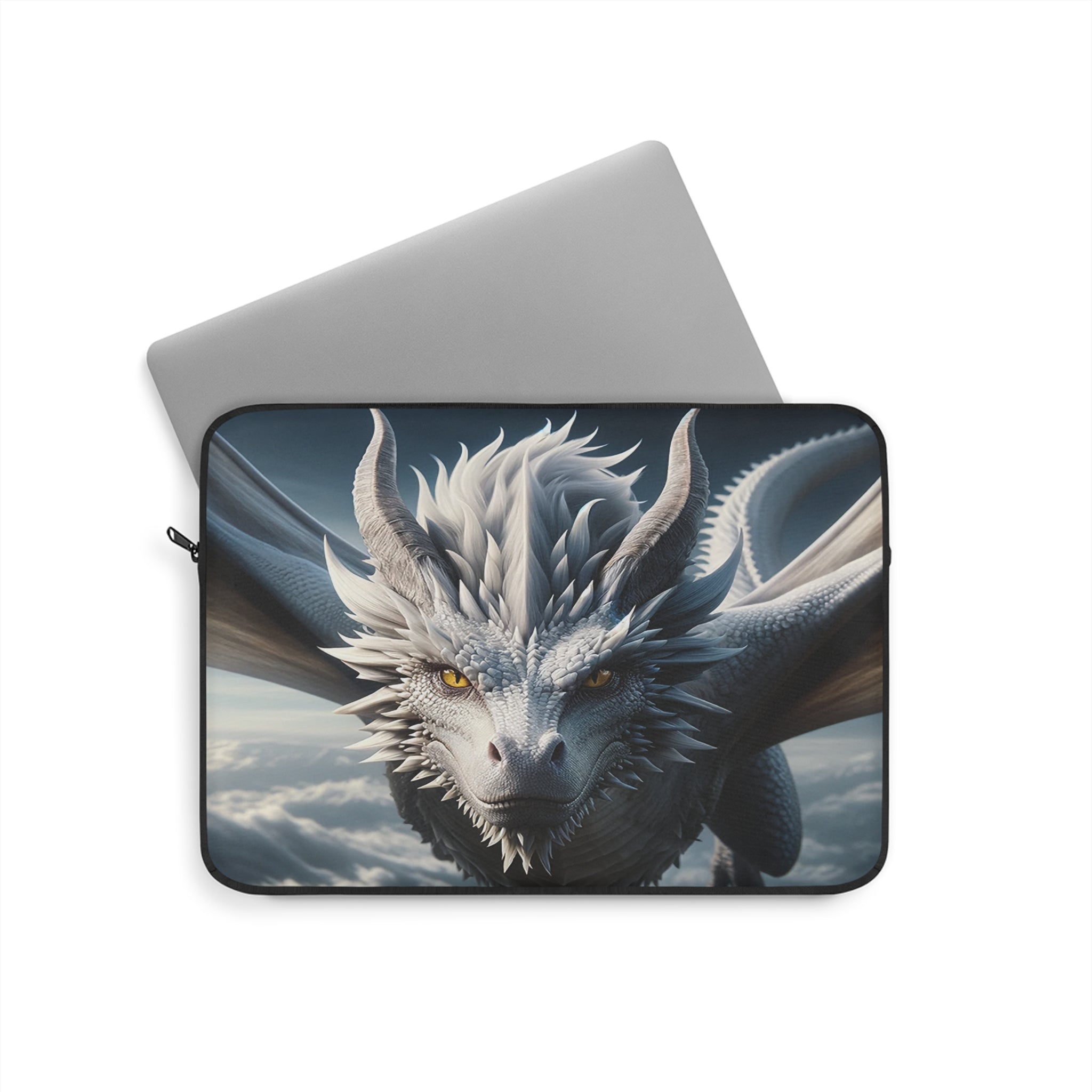 White, flying dragon - Laptop Sleeve