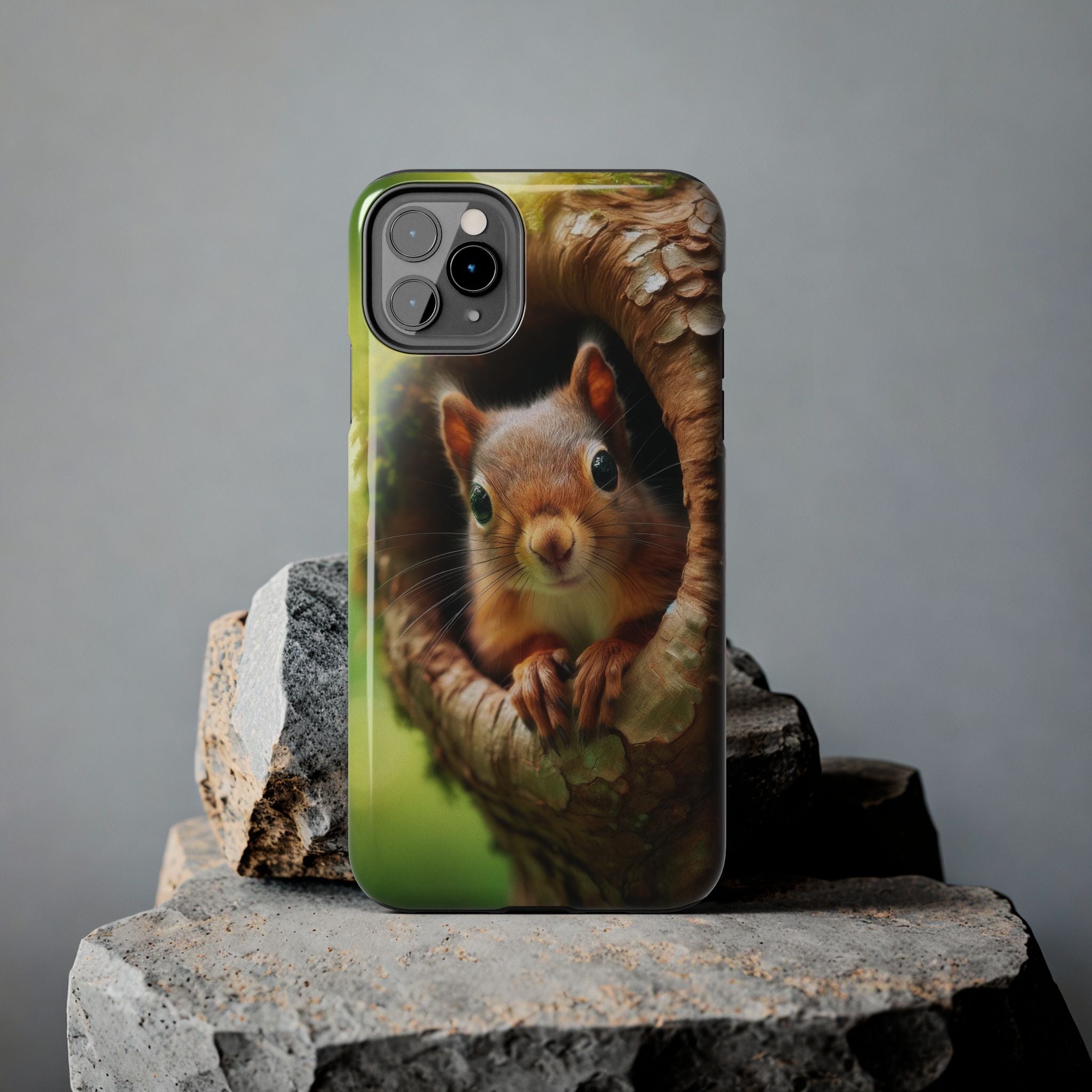 Squirrel in a tree - Tough Phone Case