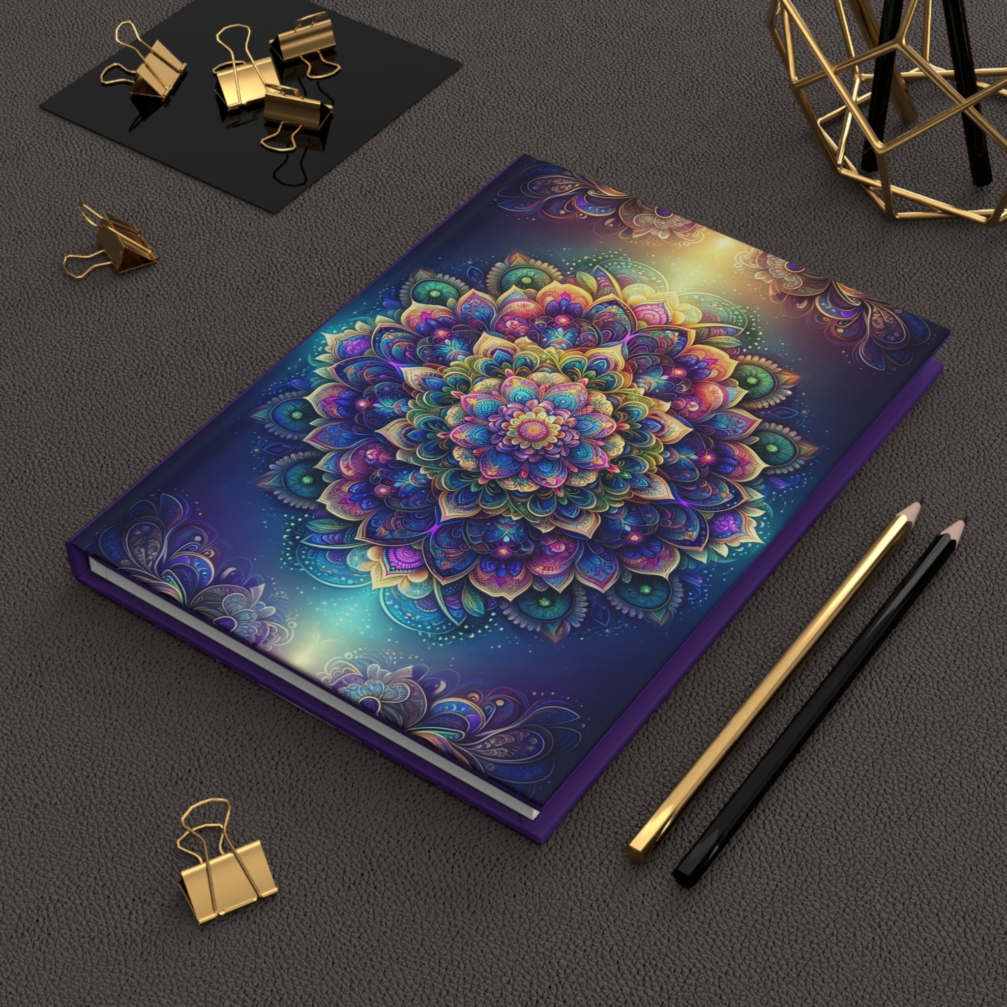 Purple Mandala - Hardcover Notebook