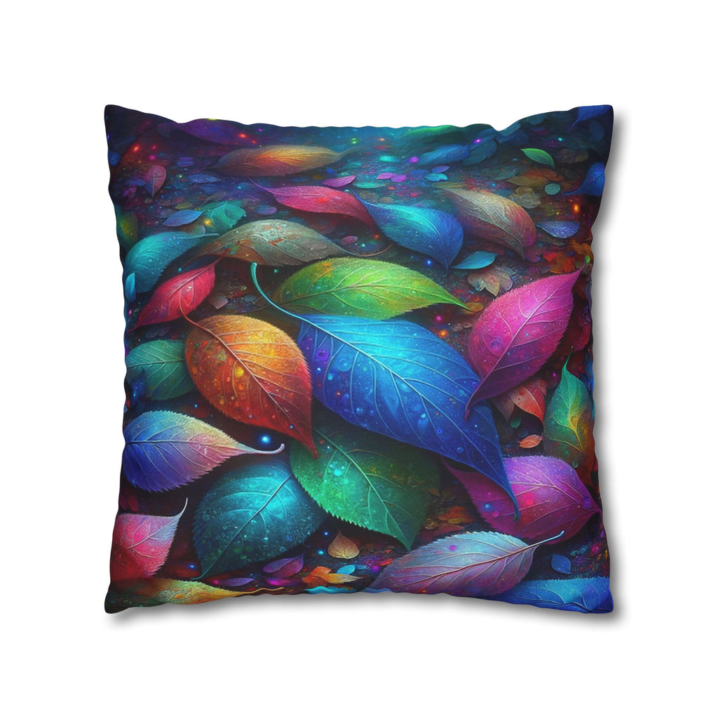 Magical, fantasy Leaves  - Polyester Square Pillowcase