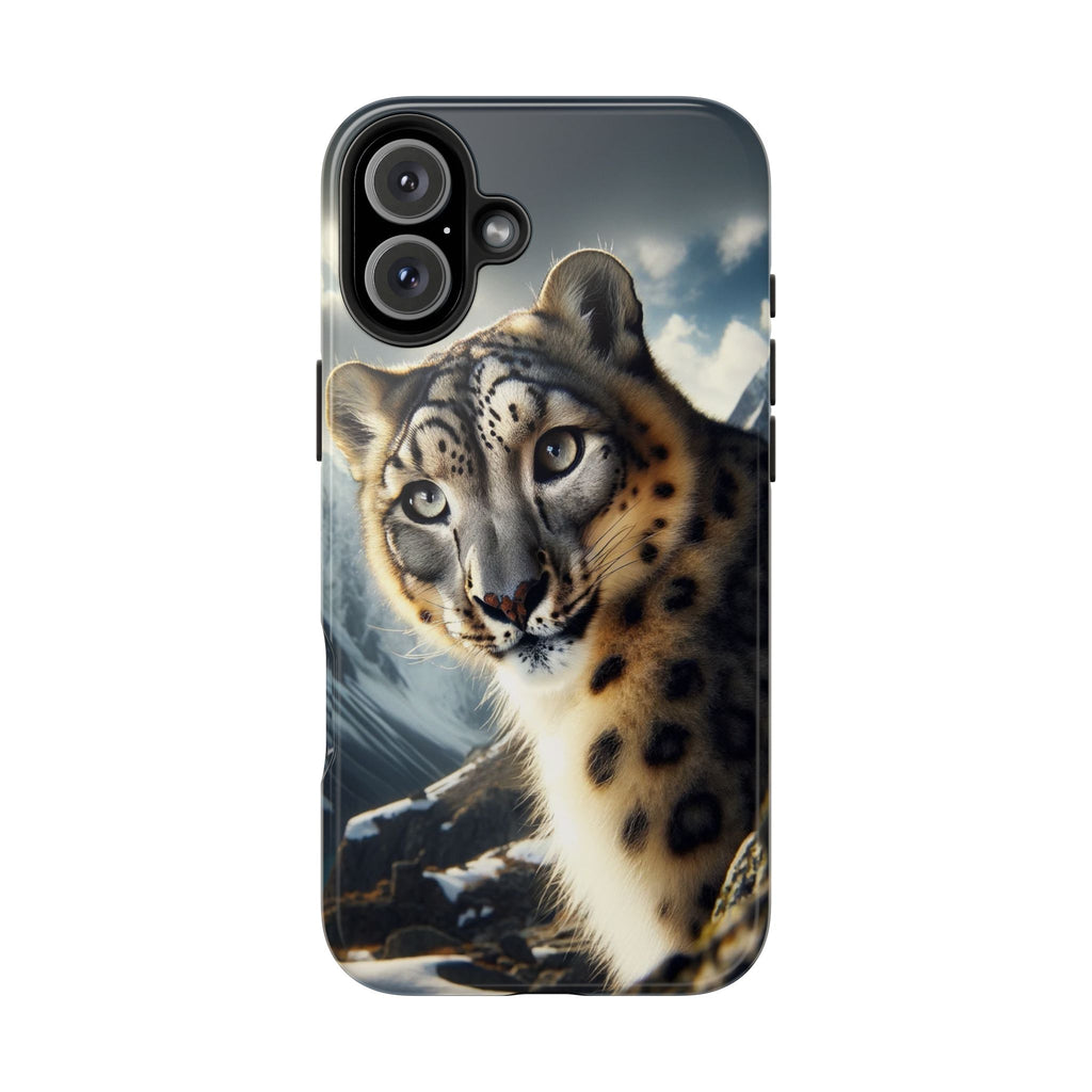 Curious Snow Leopard - Tough Phone Case