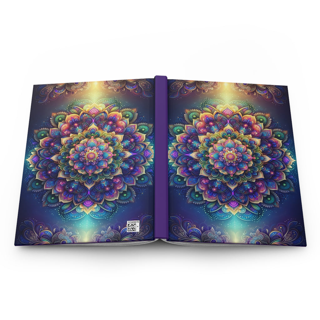 Purple Mandala - Hardcover Notebook