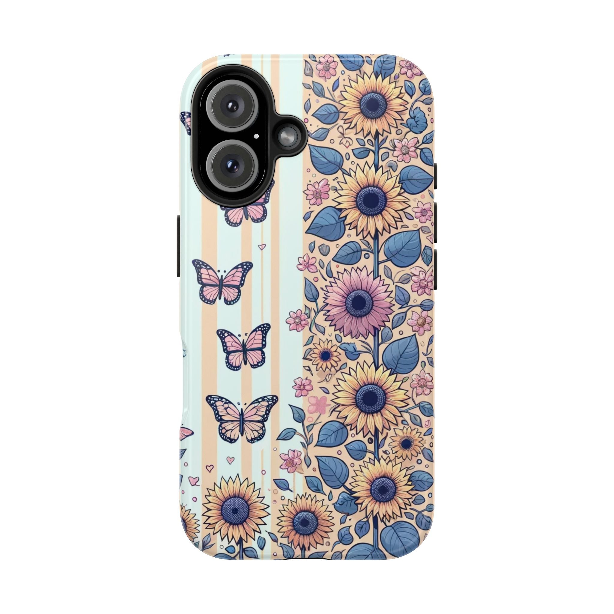 Butterflies and Sunflowers - Tough Phone Case