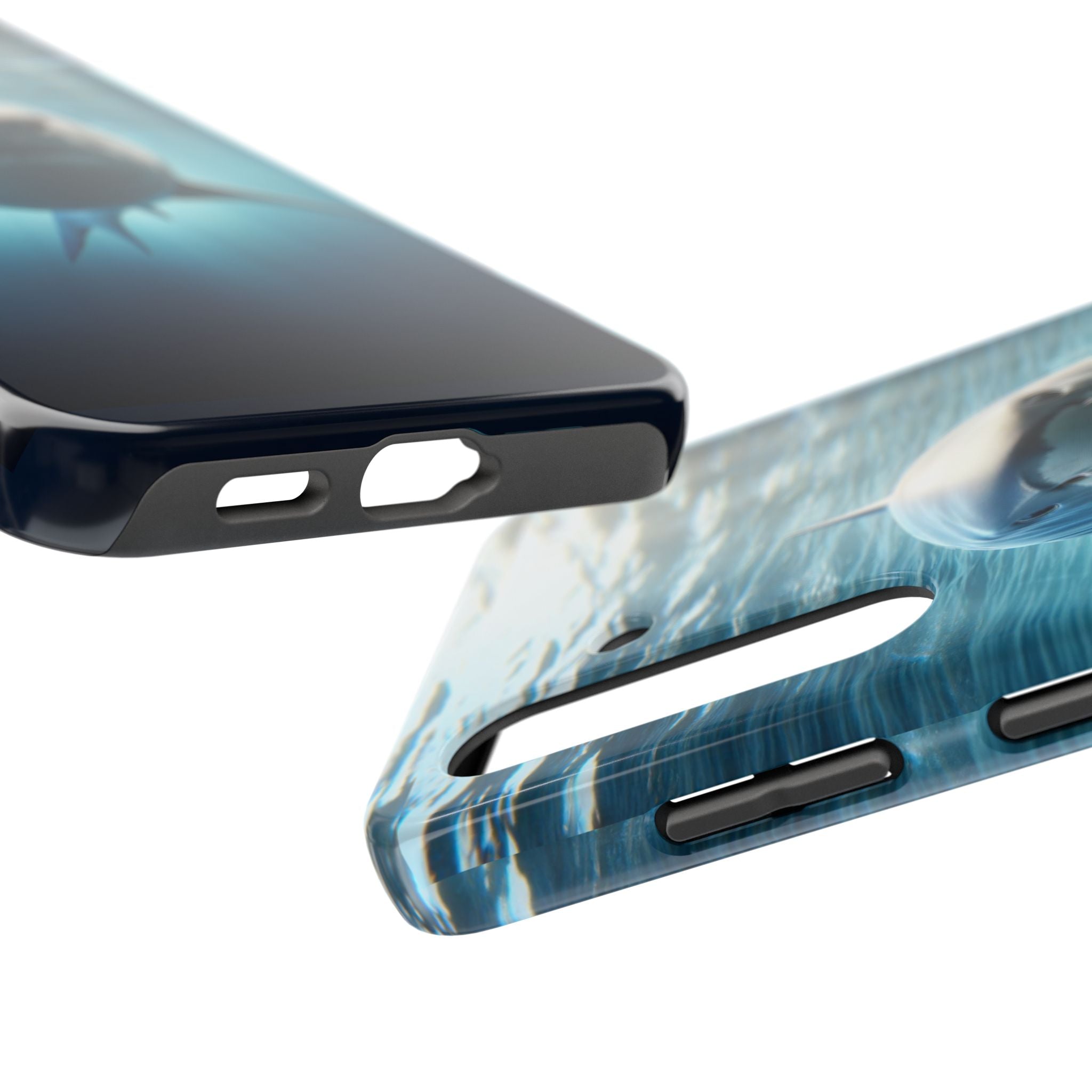 Curious shark - Tough Phone Case