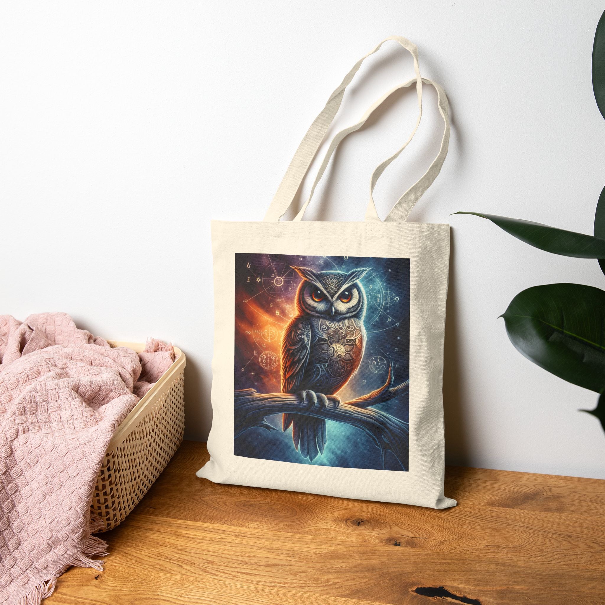 Wise Owl - Cotton Canvas Tote Bag