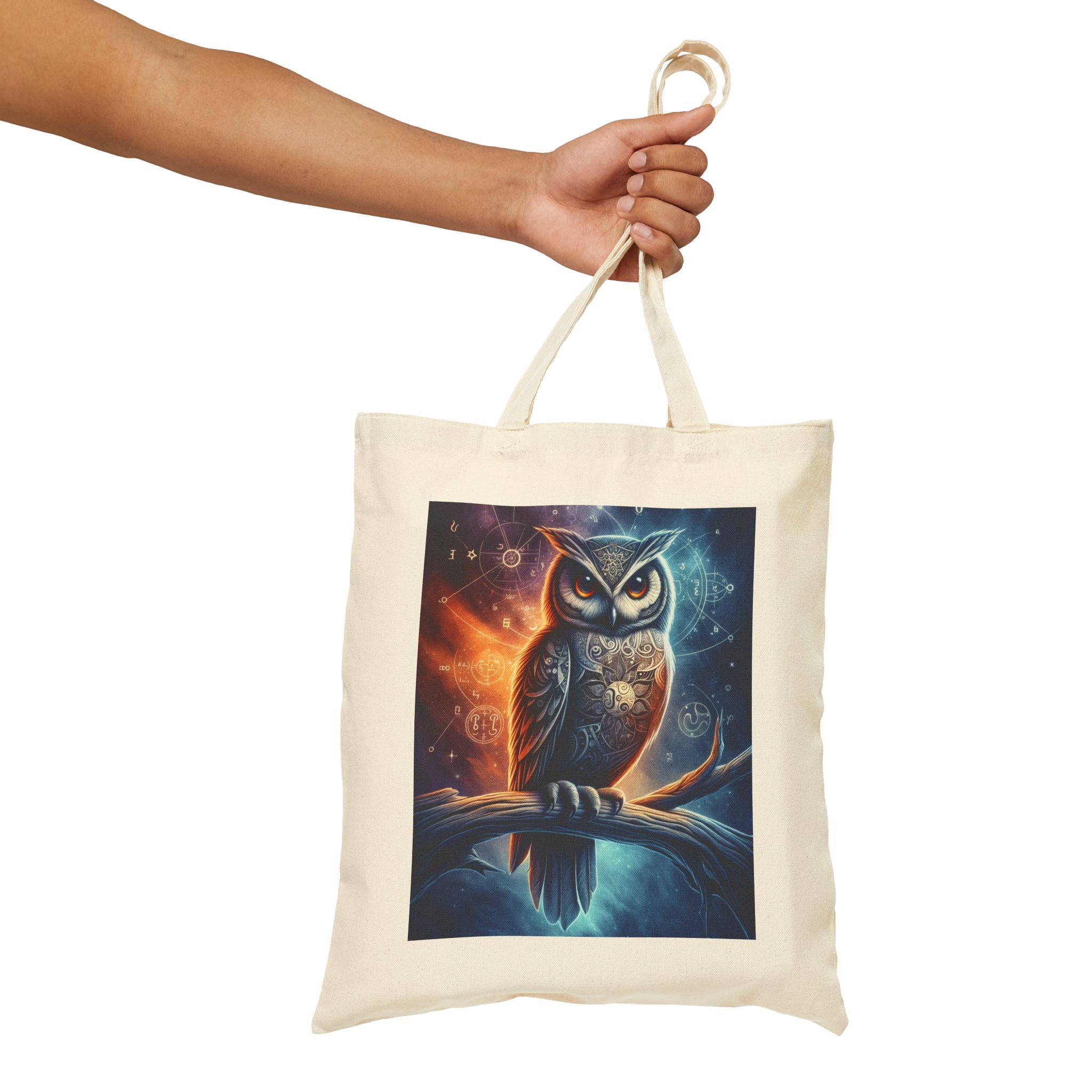 Wise Owl - Cotton Canvas Tote Bag