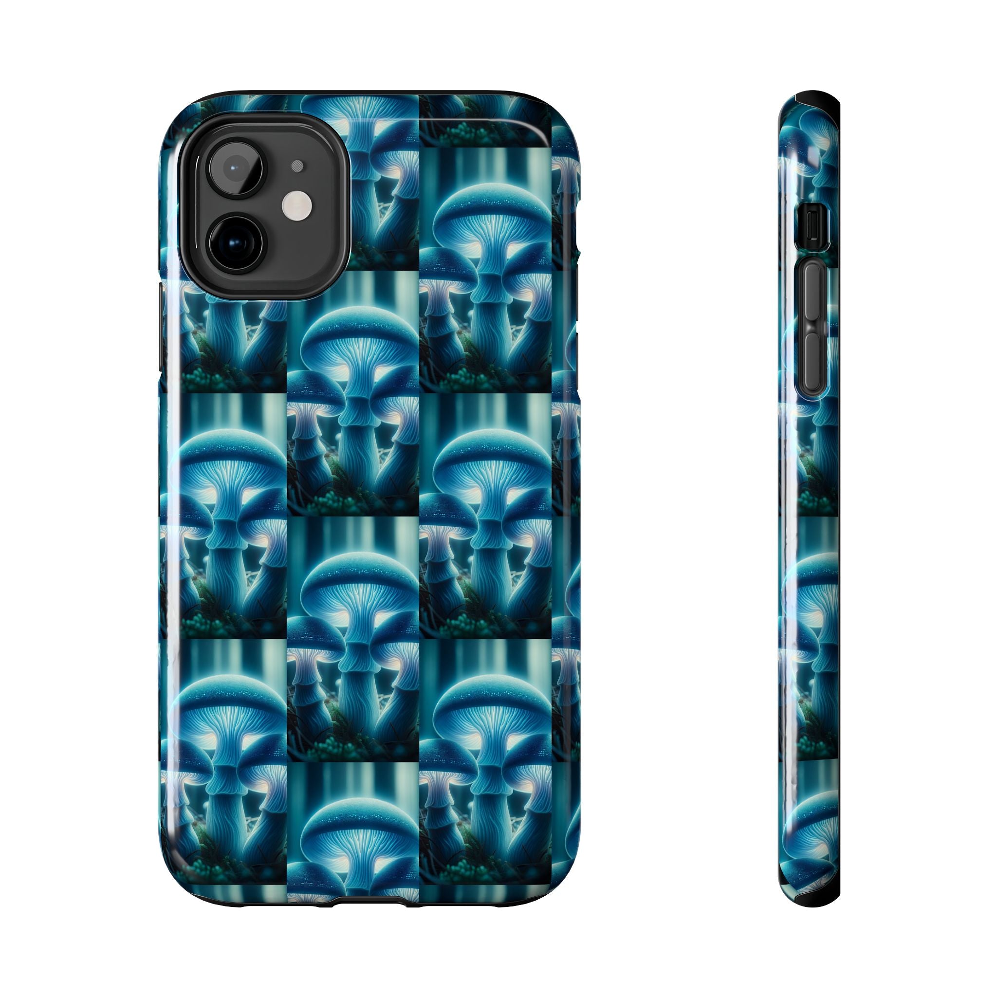 Blue Mushrooms - Tough Phone Case