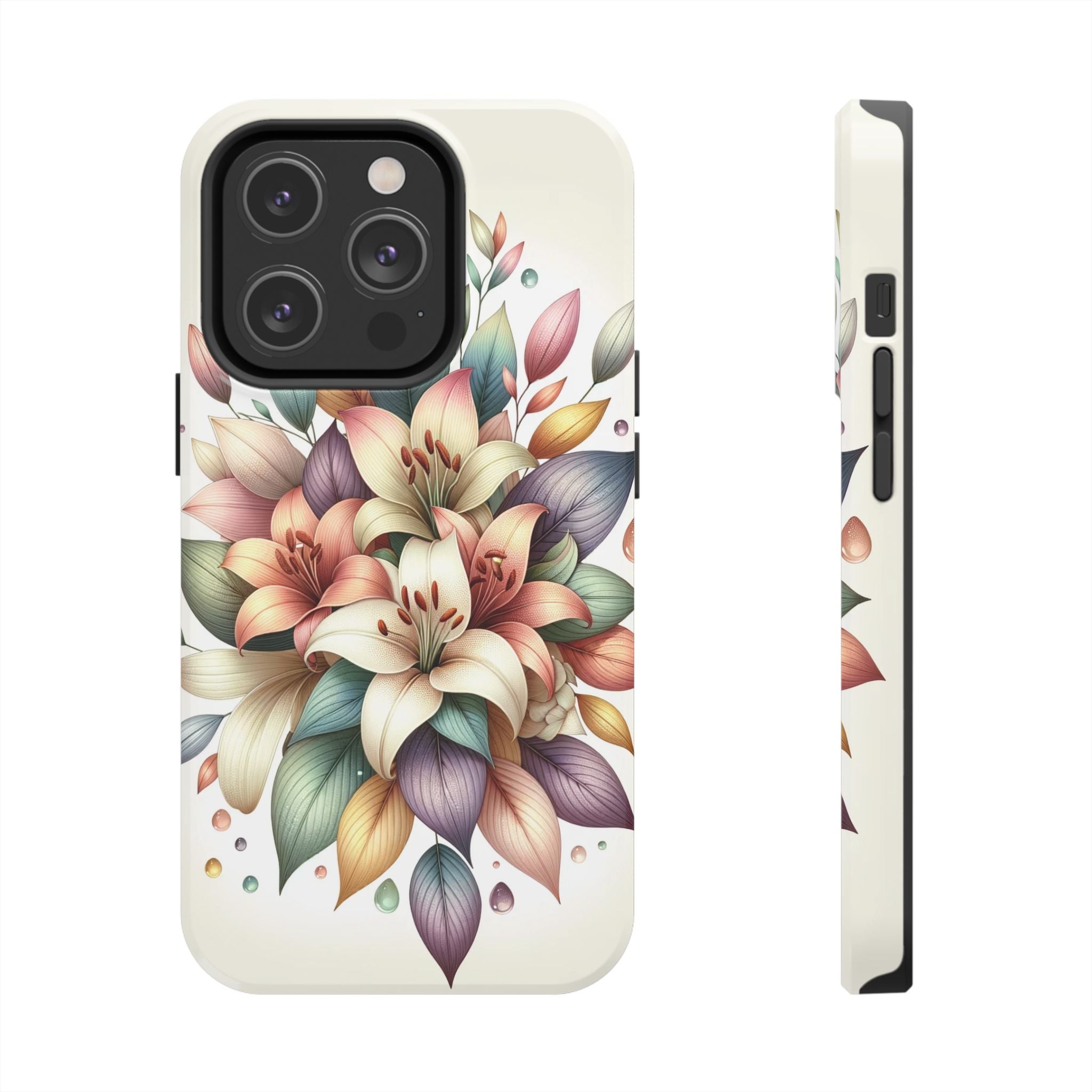 Phone Cases - Beautiful Lily Bouquet Design