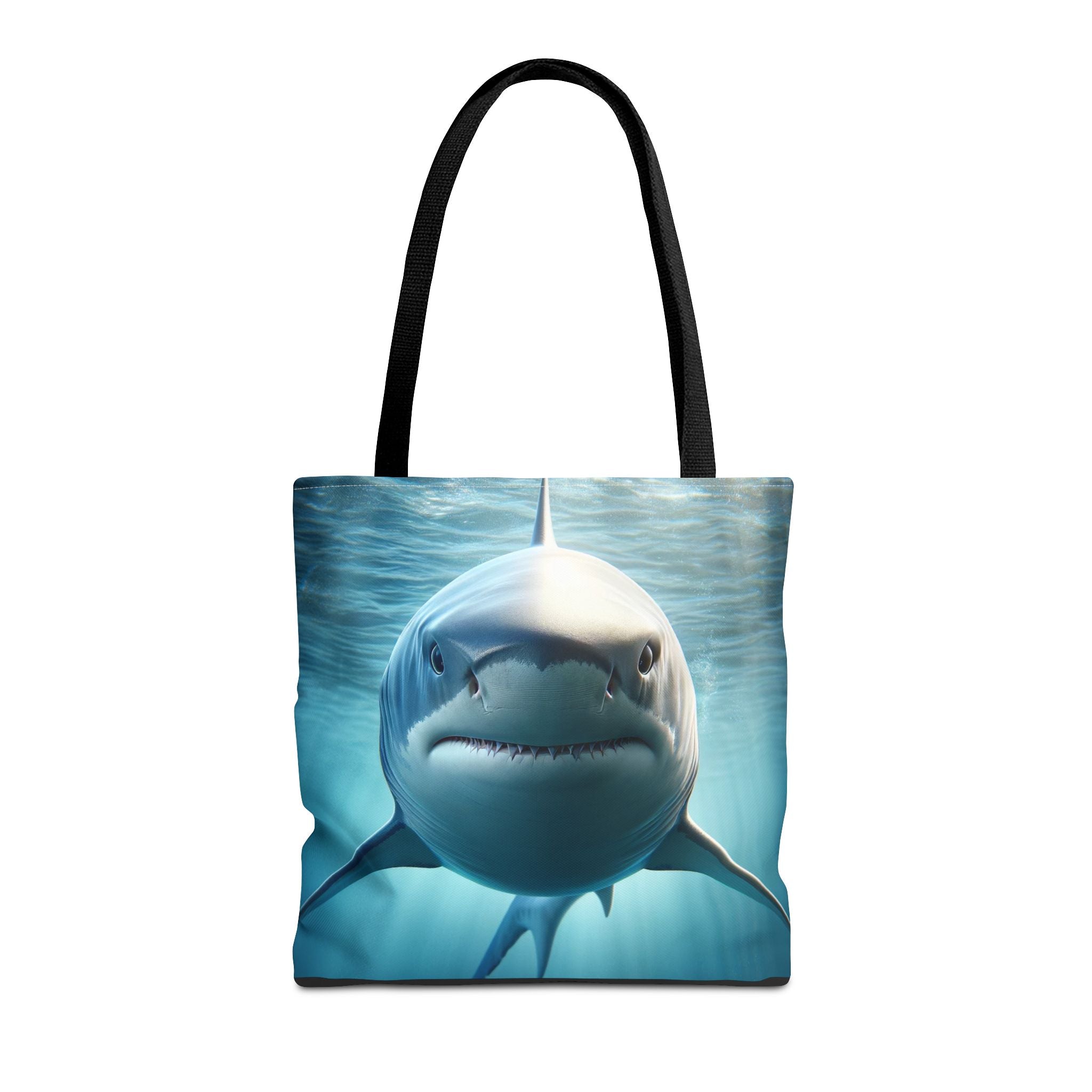 Fierce Shark Tote Bag, Ocean Lover Gift, Beach Bag, Animal Print Tote, Eco-Friendly Shopping Bag