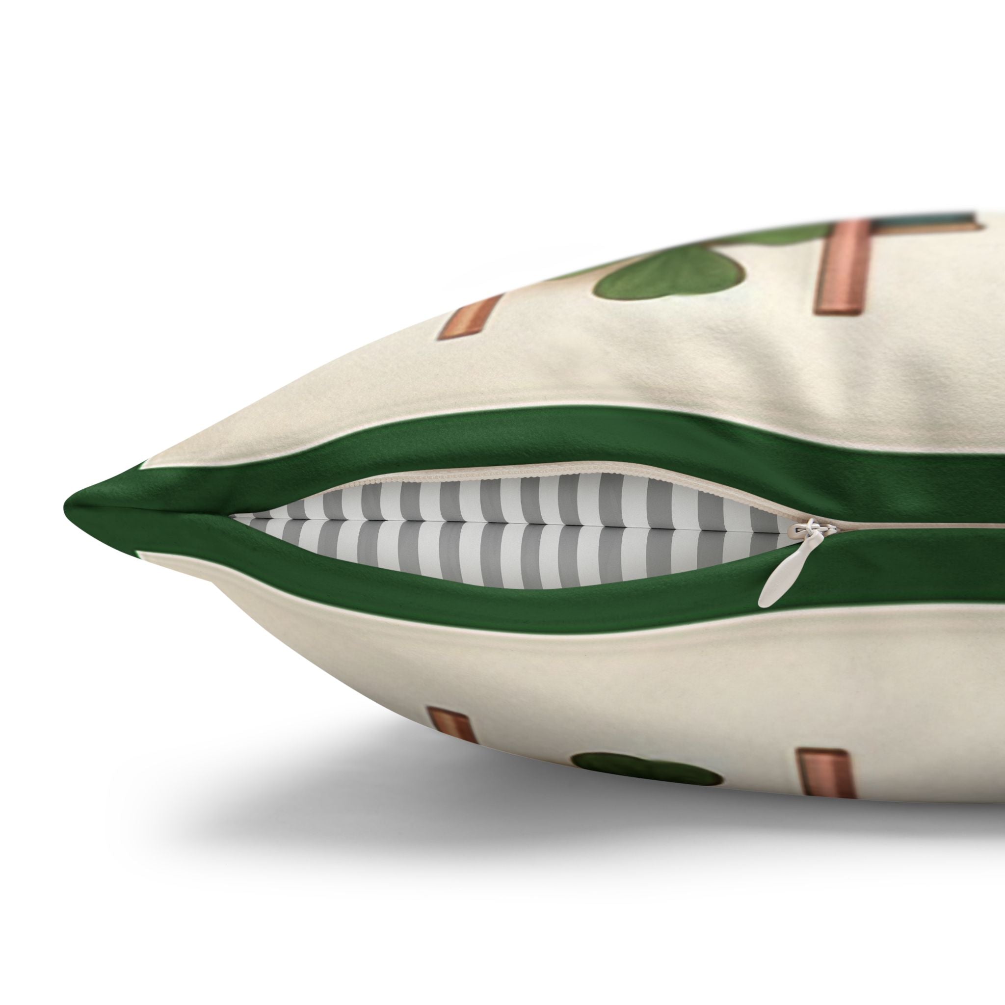 Lilies on a wall - Suede Square Pillowcase